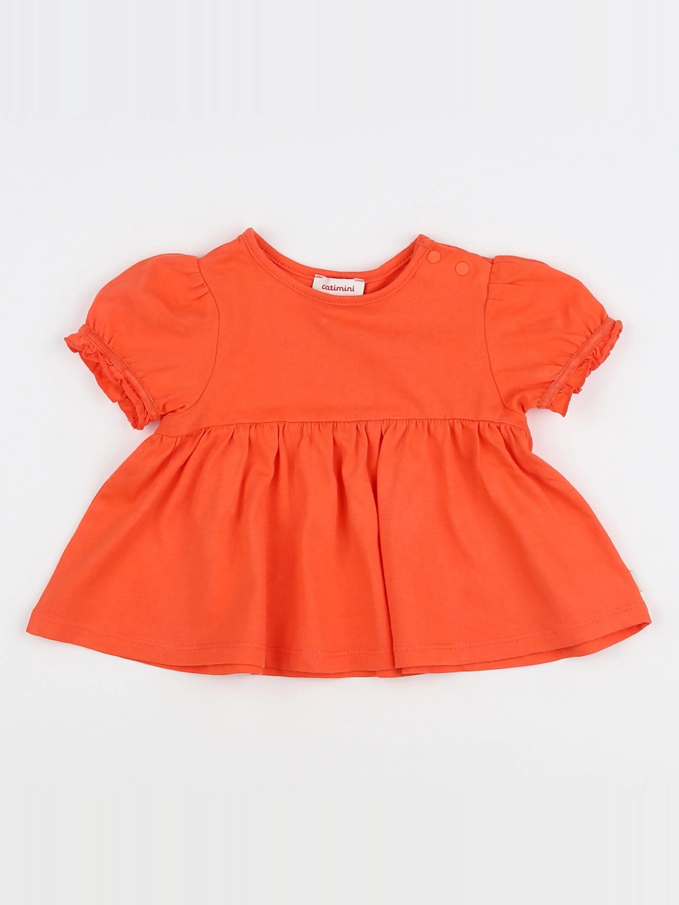 Catimini - tee-shirt orange - 6 mois