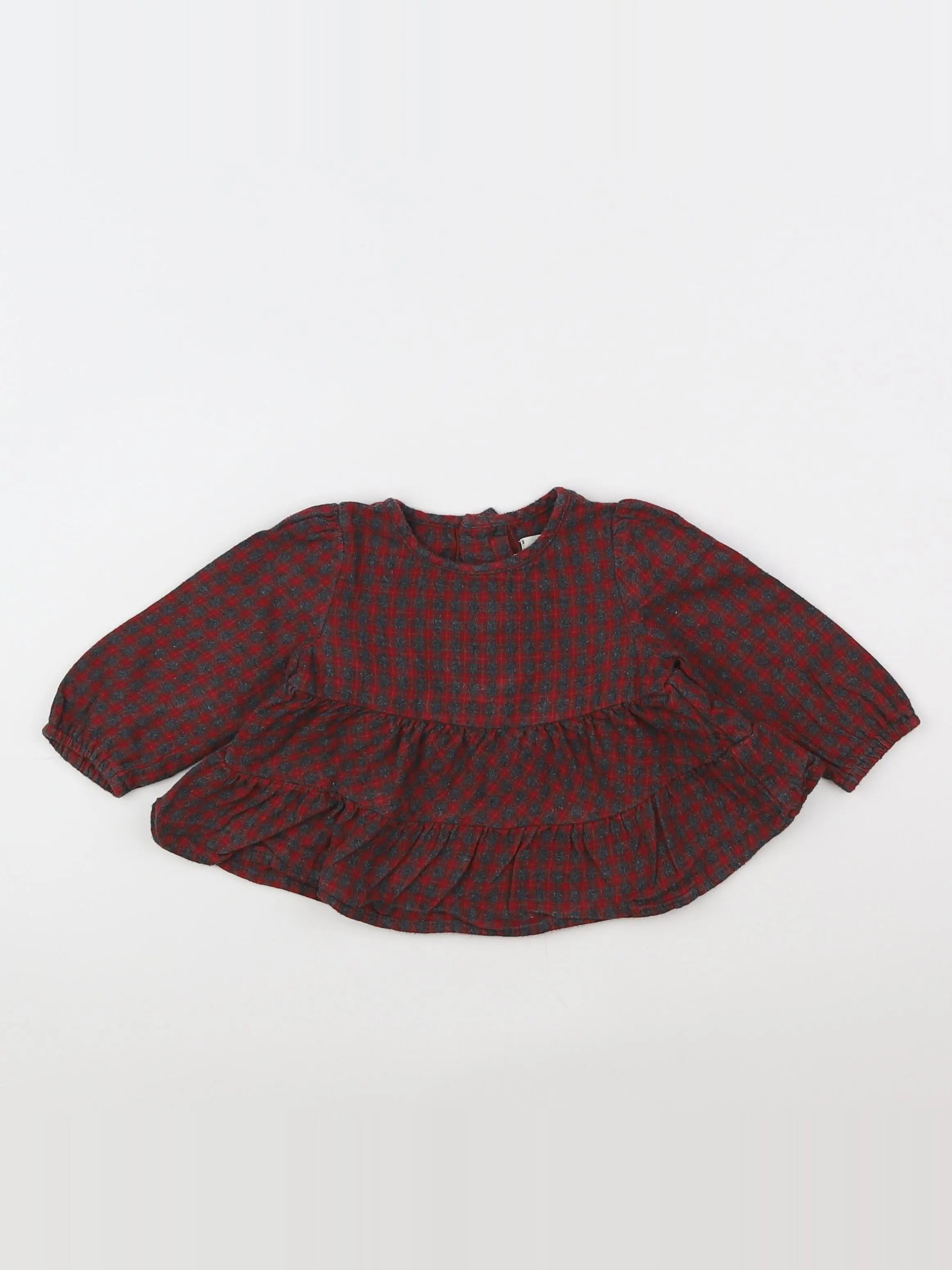 Zara - blouse rouge - 6/9 mois