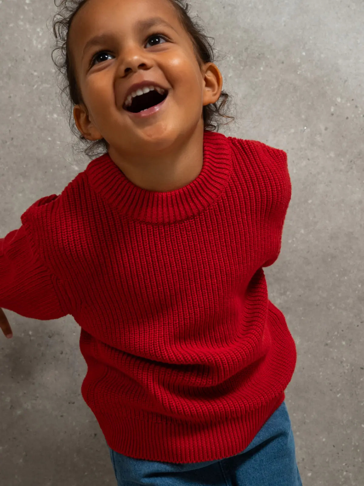 Le pull 100% coton Rouge coquelicot