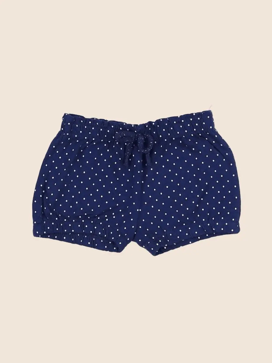 Vertbaudet - short bleu, blanc - 9 mois