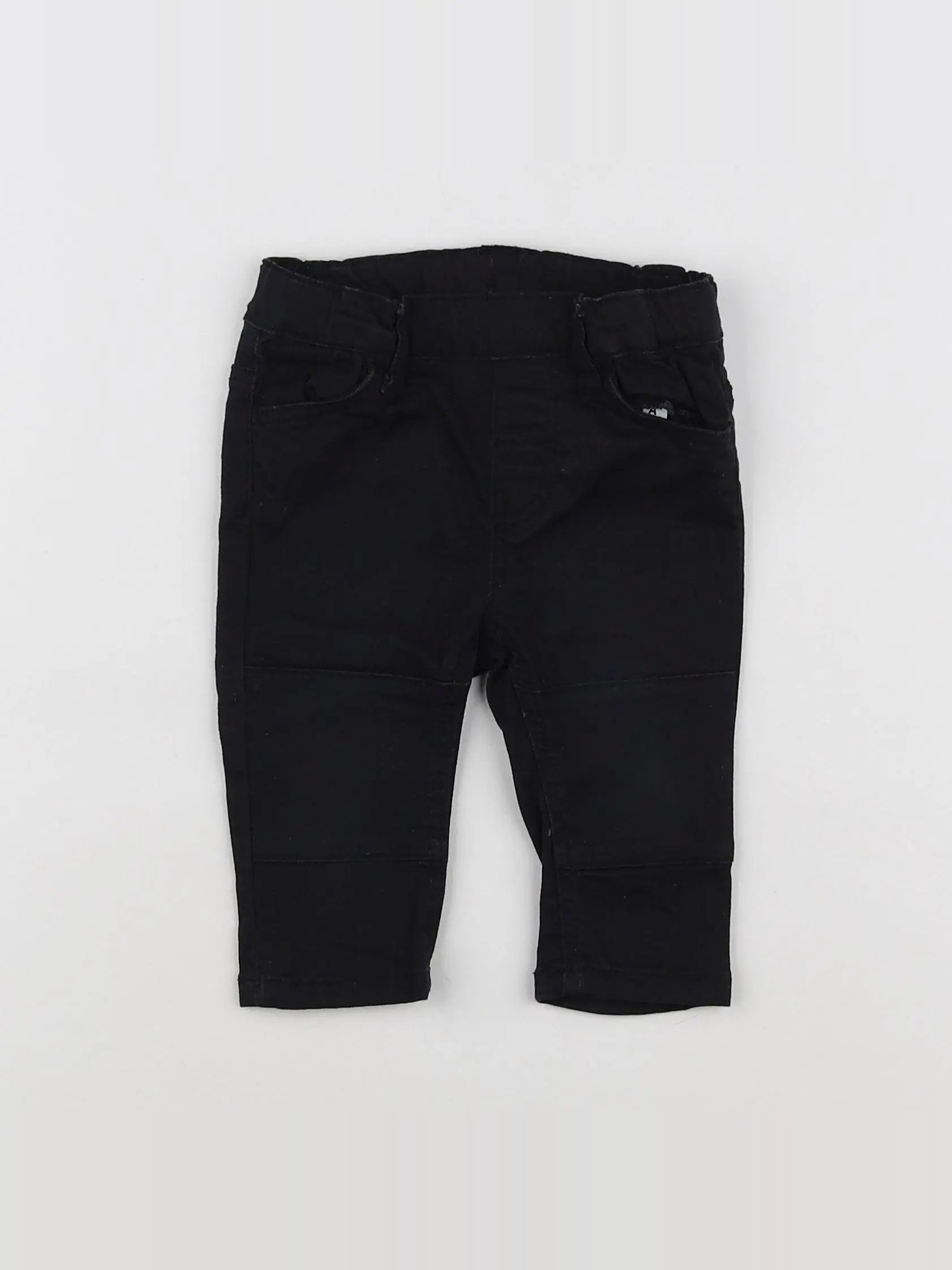 H&M - jegging noir - 6 mois
