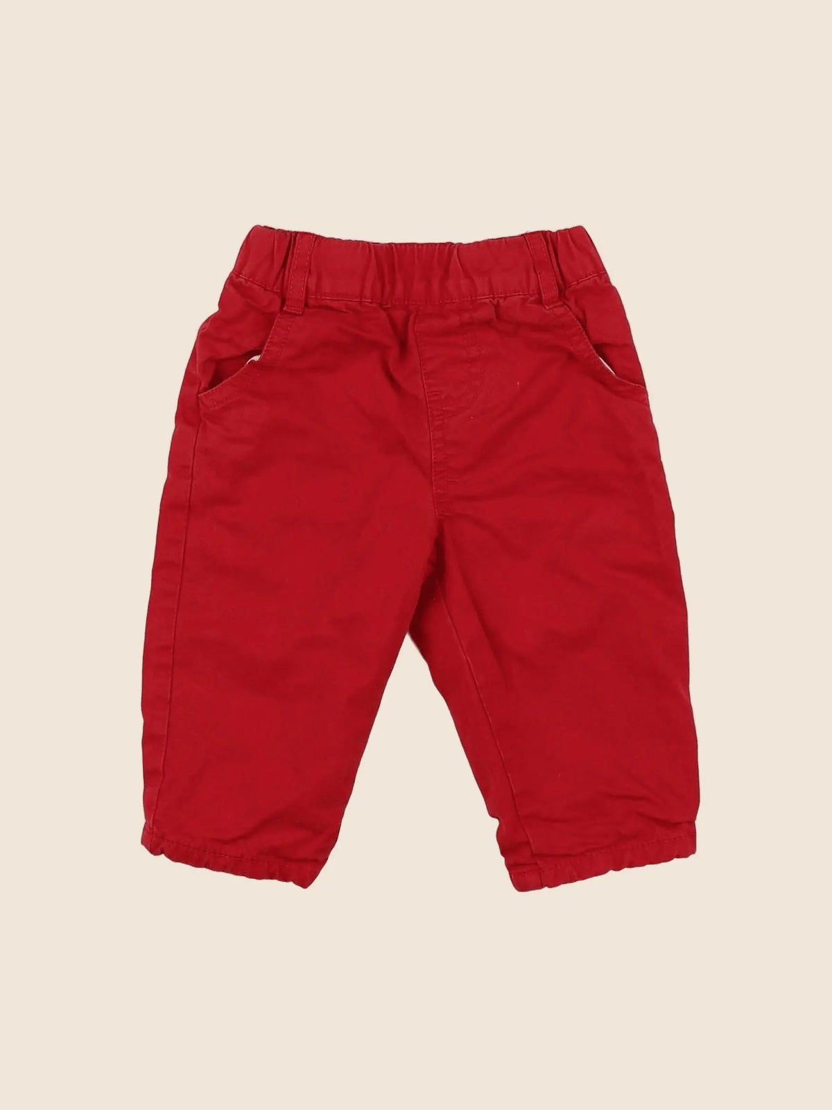 Boutchou - pantalon rouge - 6 mois