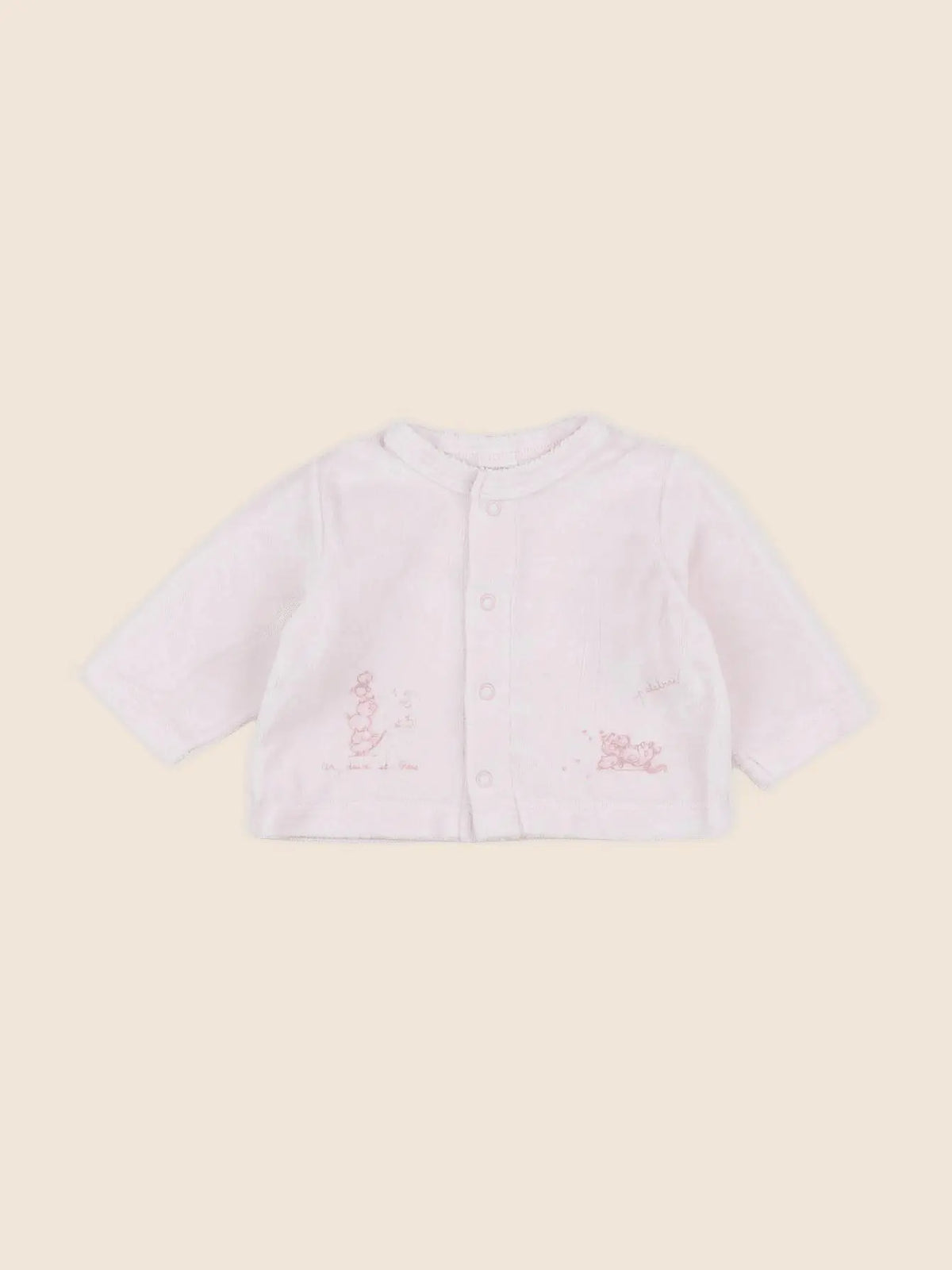 Petit Bateau - gilet rose - 3 mois