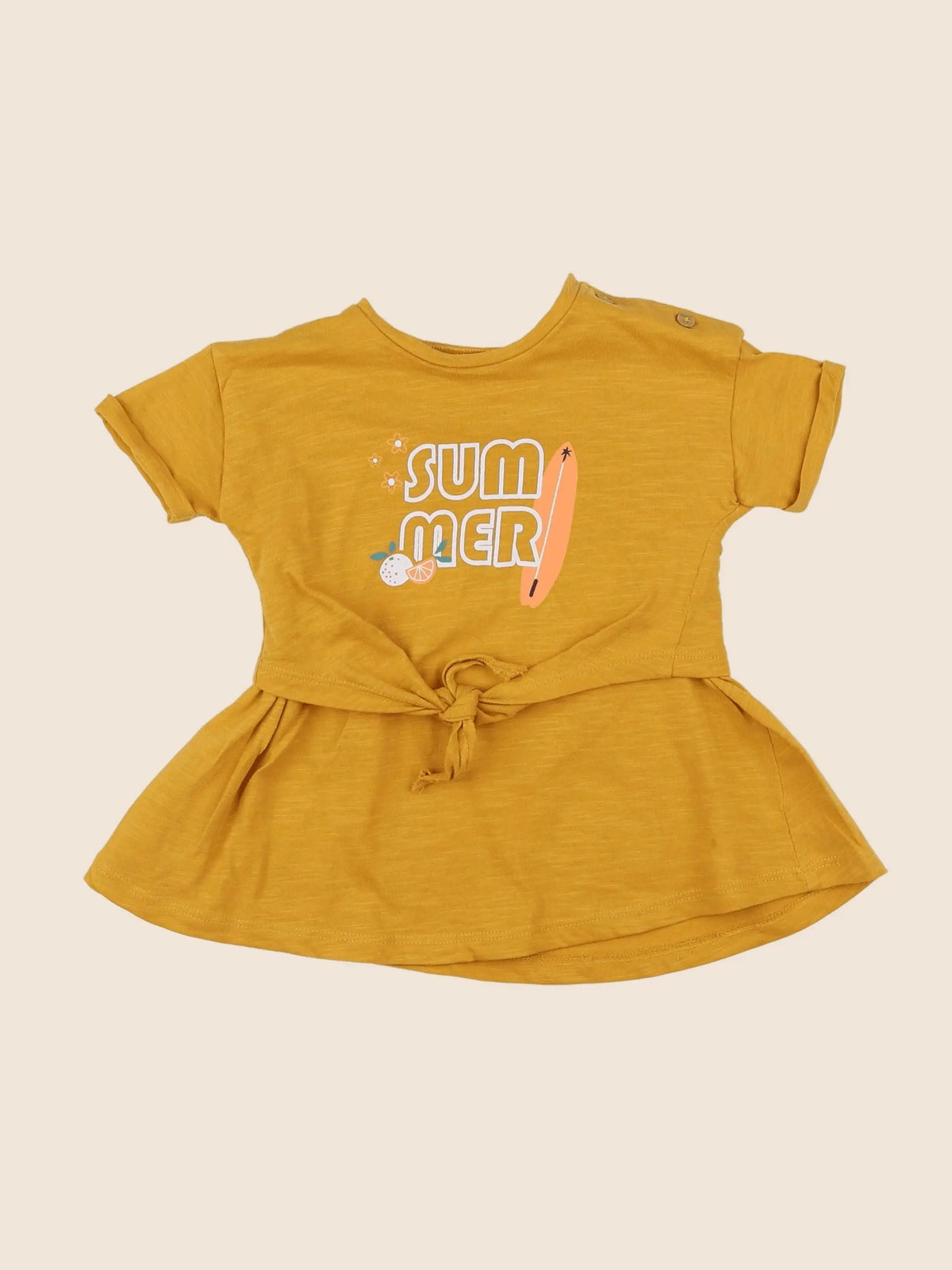 Vertbaudet - robe jaune - 9 mois