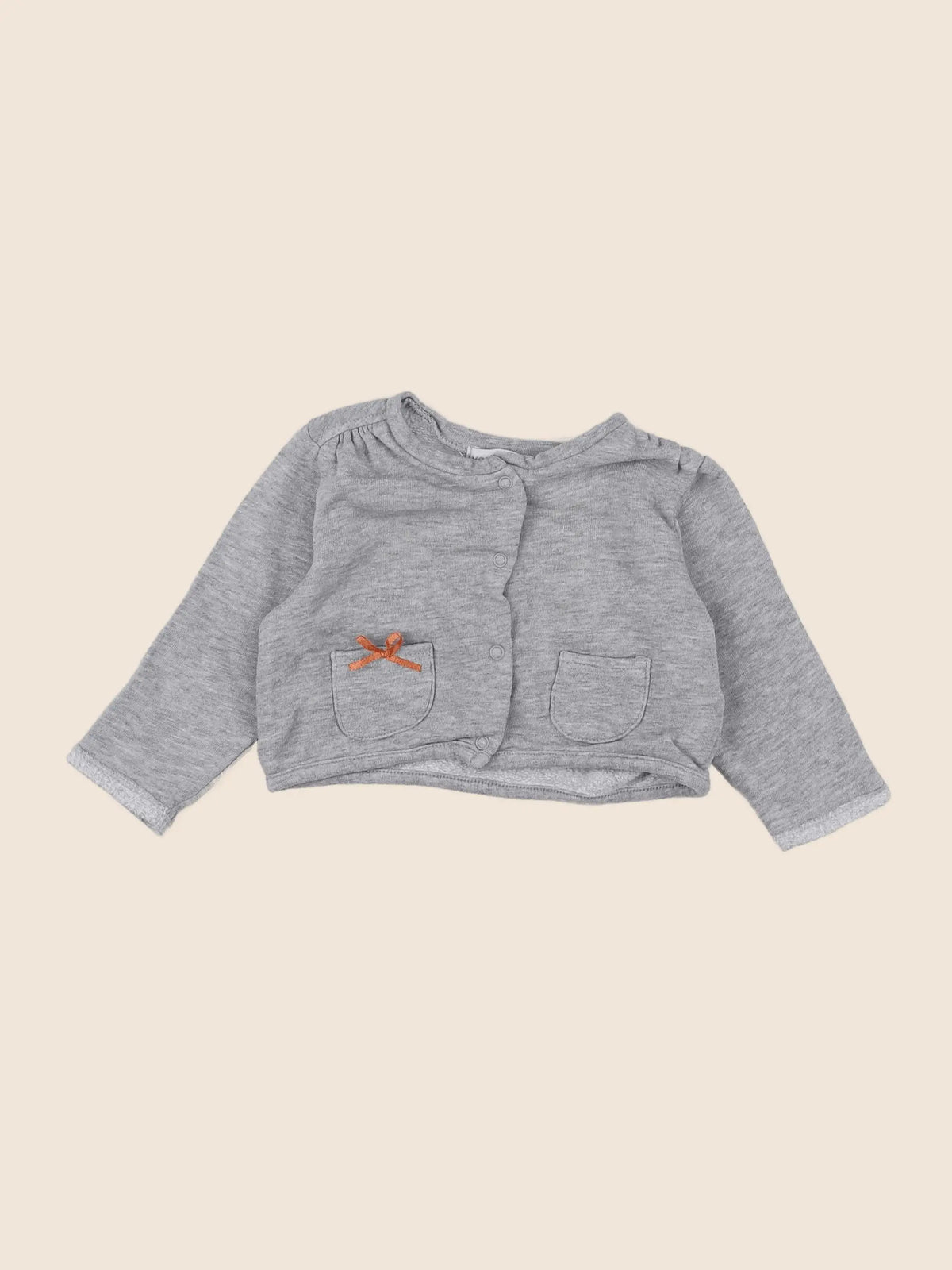 Vertbaudet - sweat gris - 6 mois