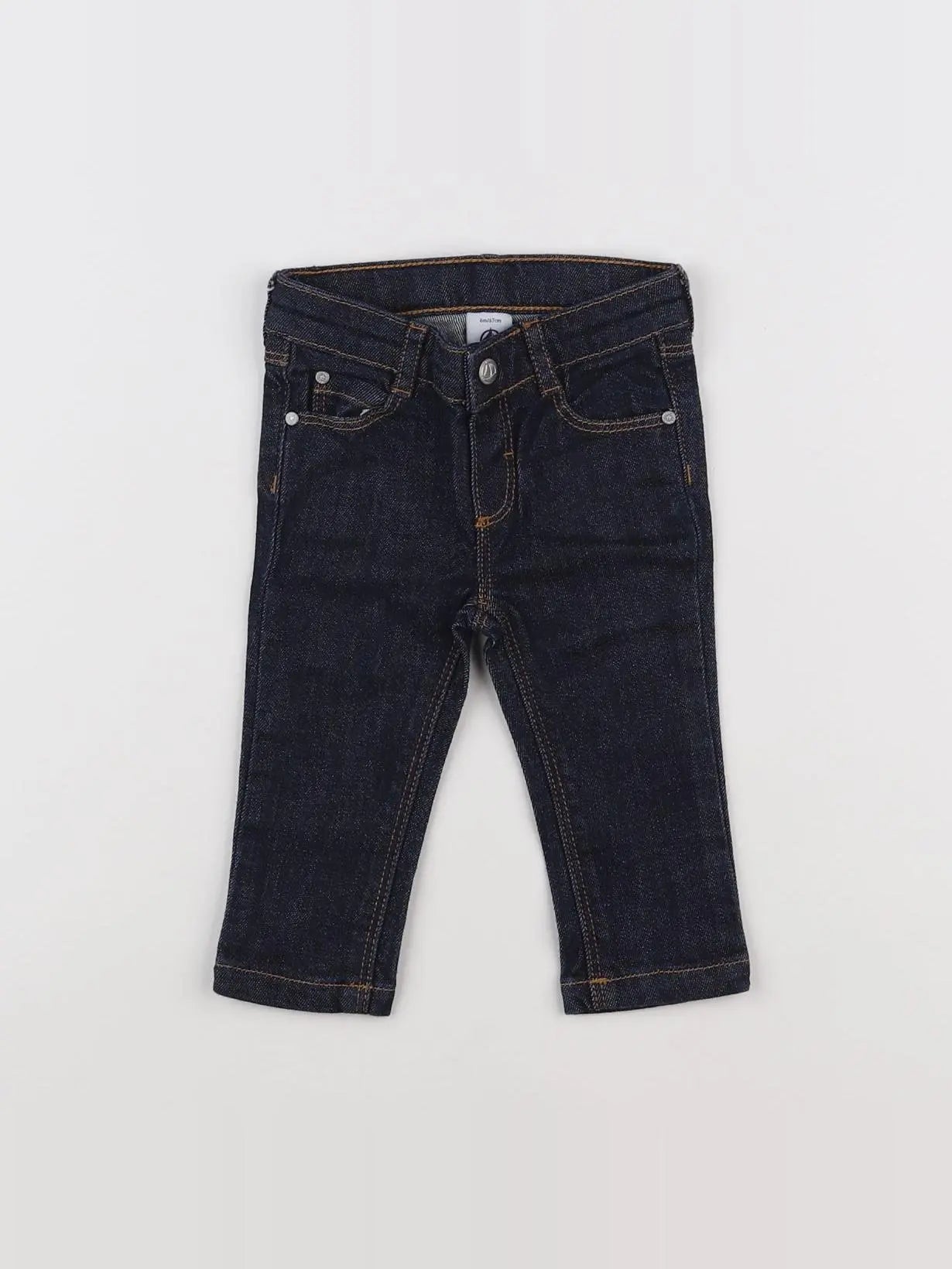 Petit Bateau - jean bleu - 6 mois