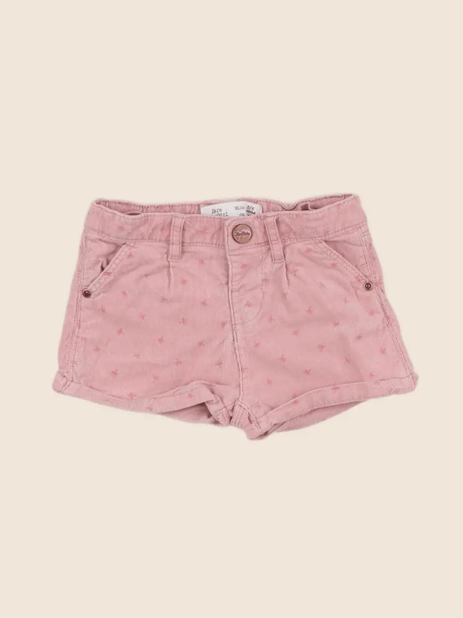 Zara - short rose - 3/6 mois
