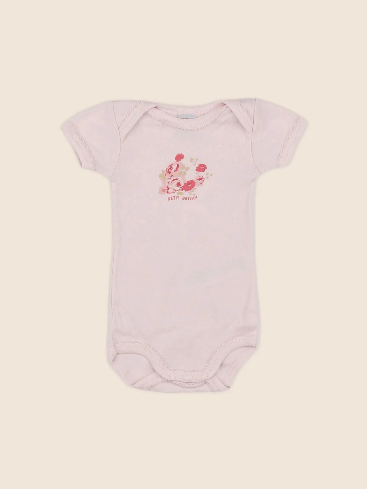 Petit Bateau - body rose - 3 mois