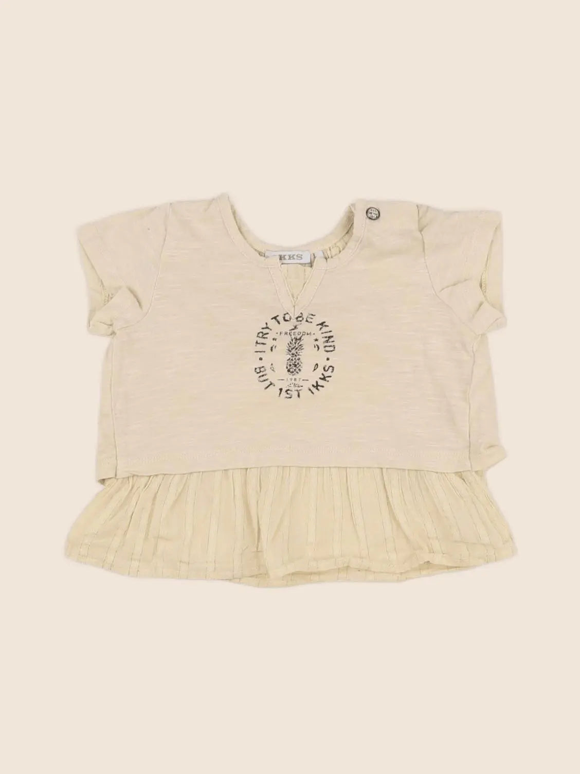 IKKS - tee-shirt jaune - 12 mois