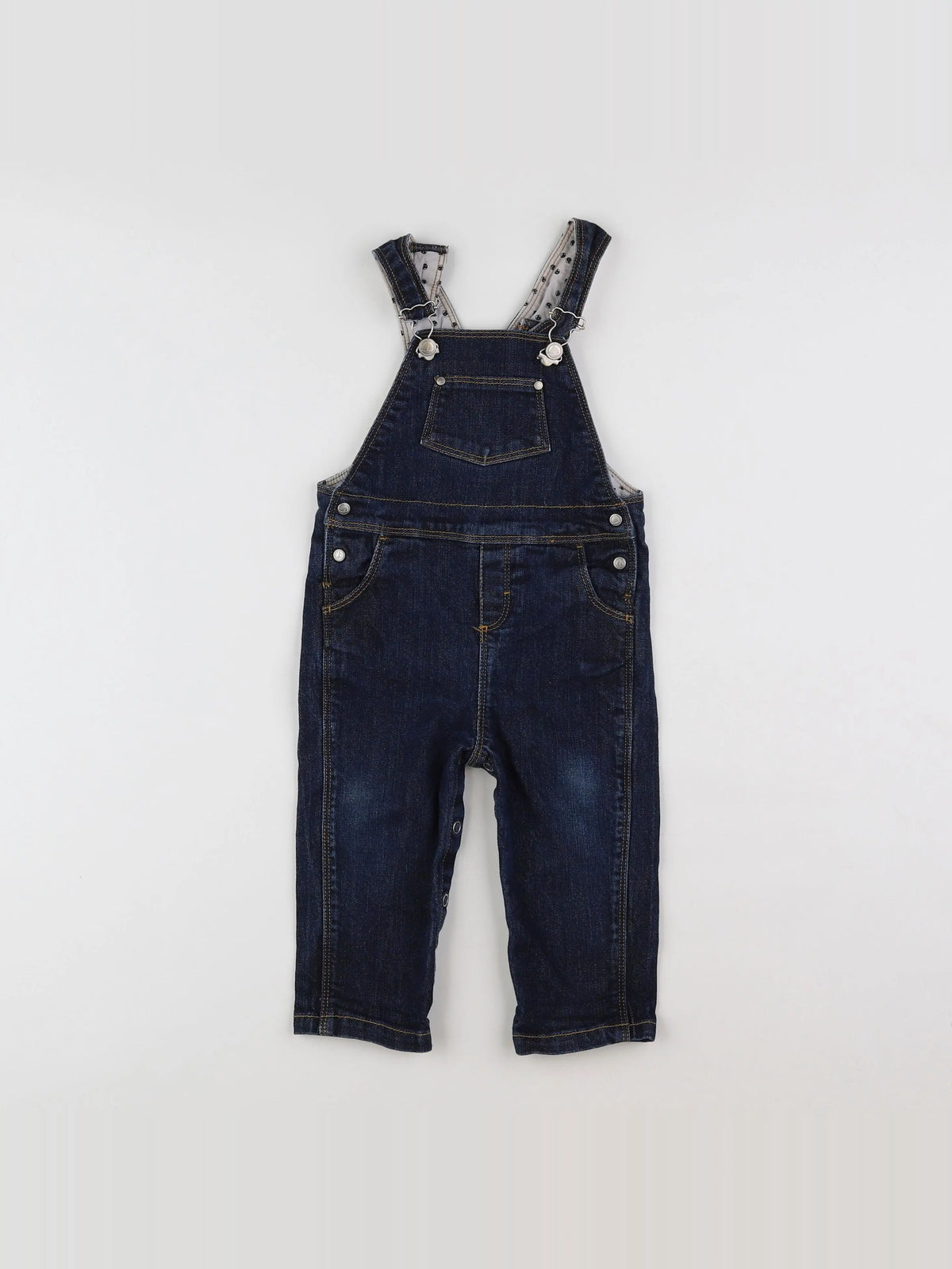 Petit Bateau - salopette bleu - 12 mois