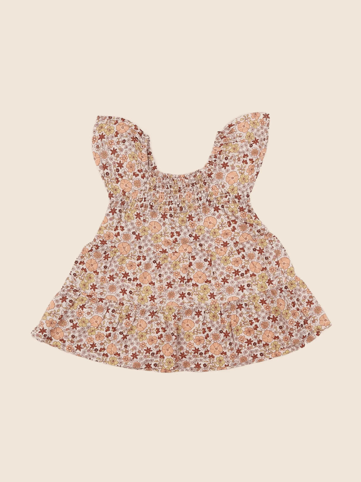 Vertbaudet - robe rose, marron - 6 mois