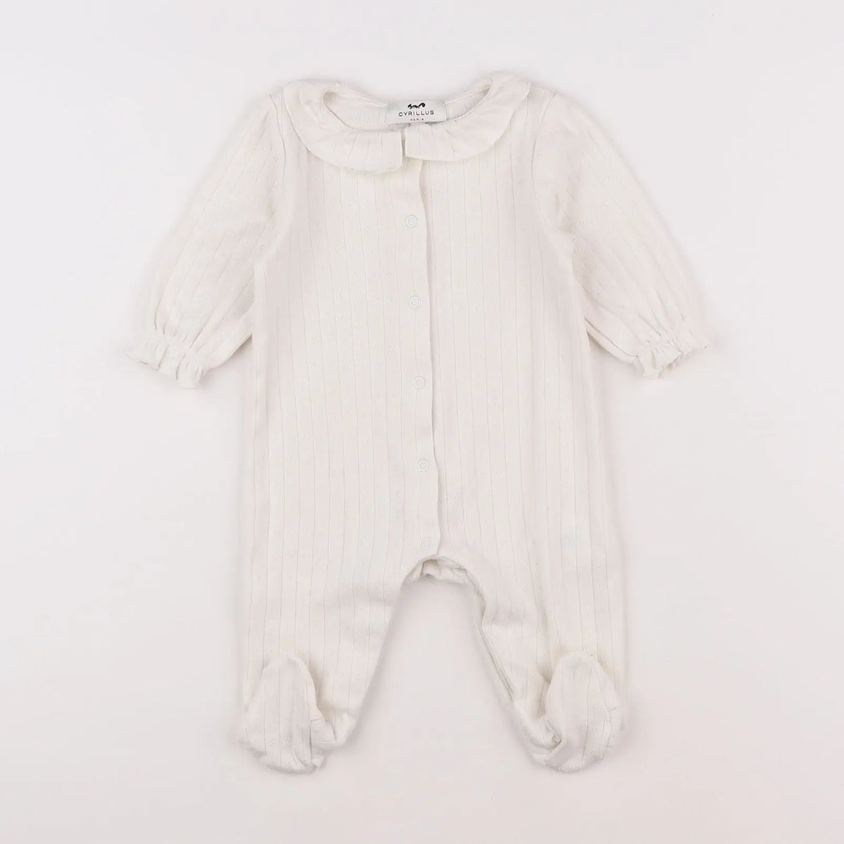 Cyrillus - pyjama coton blanc - 6 mois