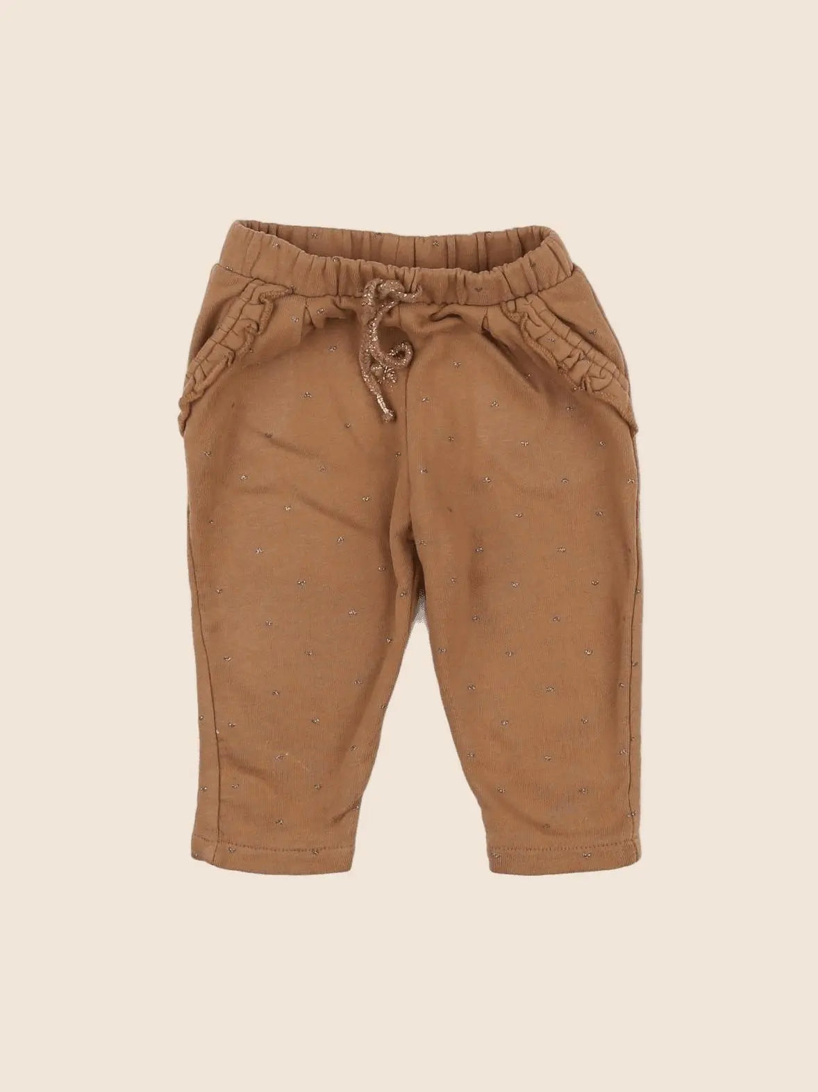 Vertbaudet - jogging marron, or - 6 mois