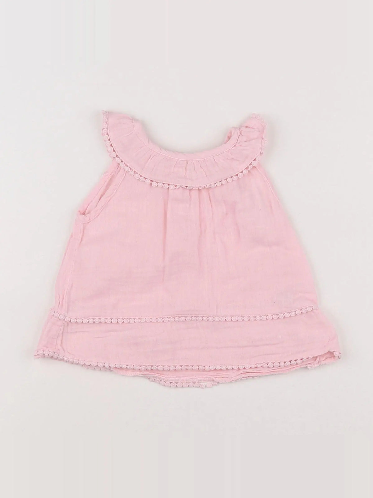 Bouchara - blouse rose - 6 mois