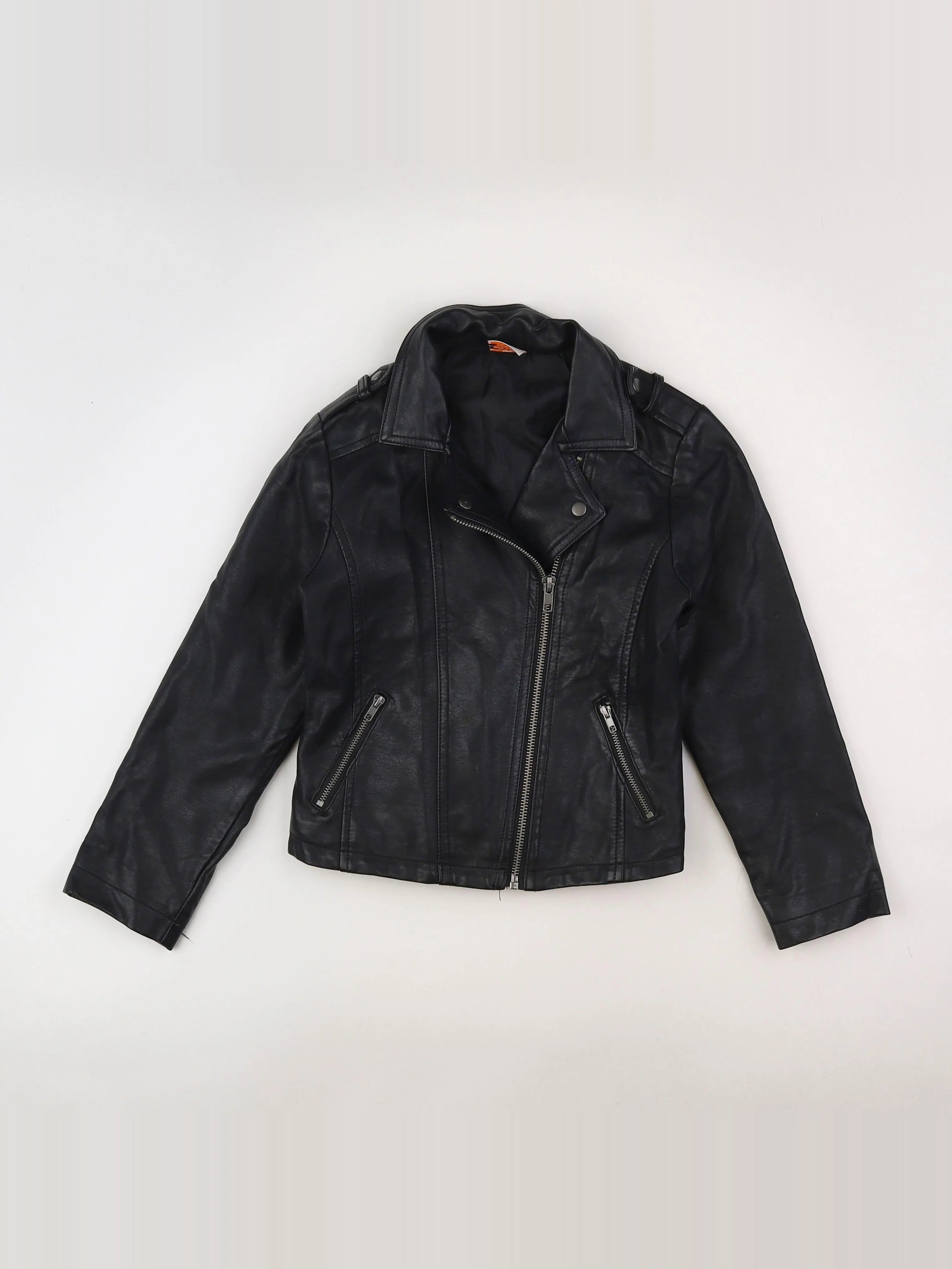 Tape à l'oeil - veste simili cuir noir - 8 ans
