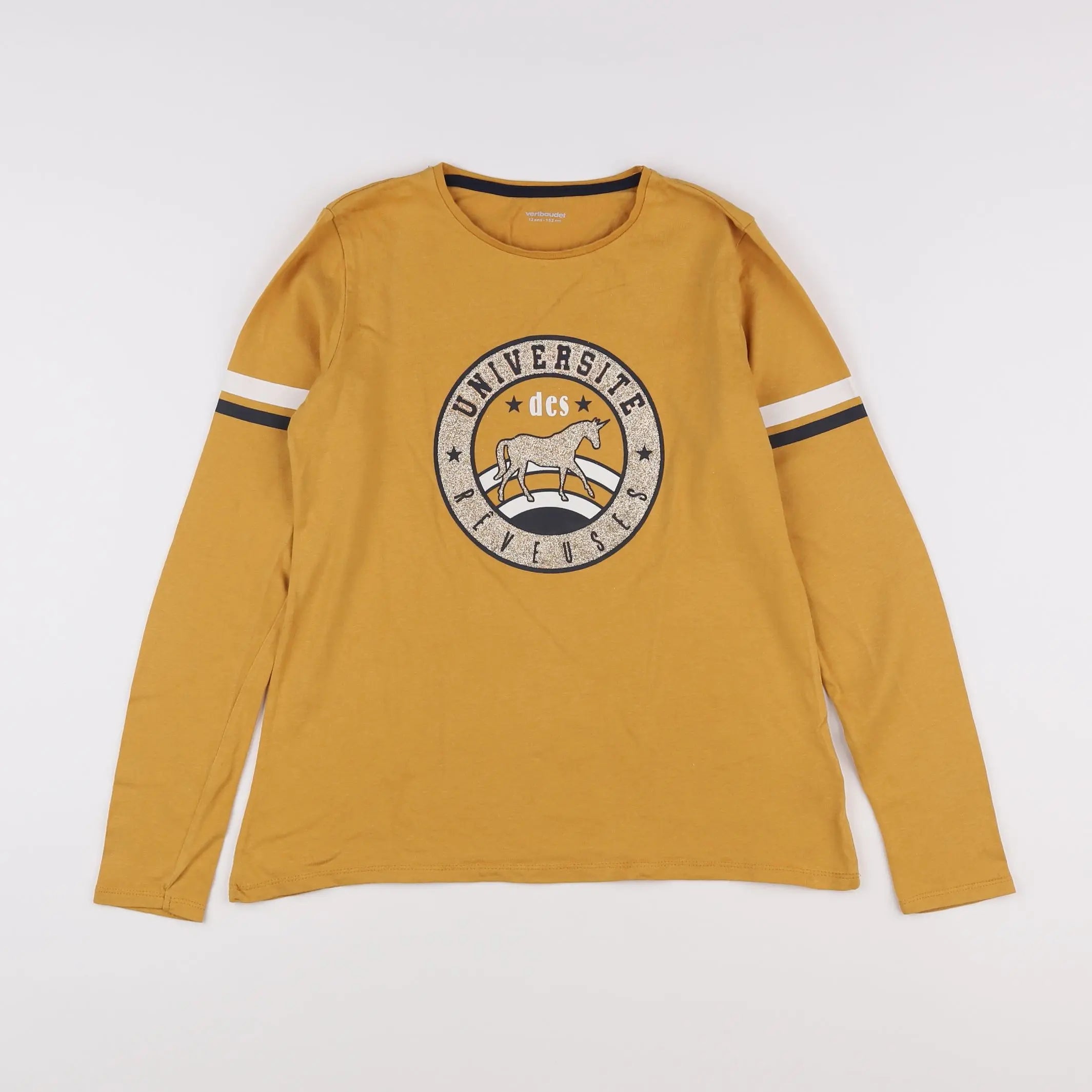 Vertbaudet - tee-shirt jaune - 12 ans