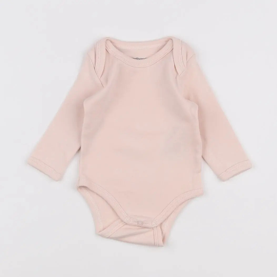 Vertbaudet - body rose - 3 mois