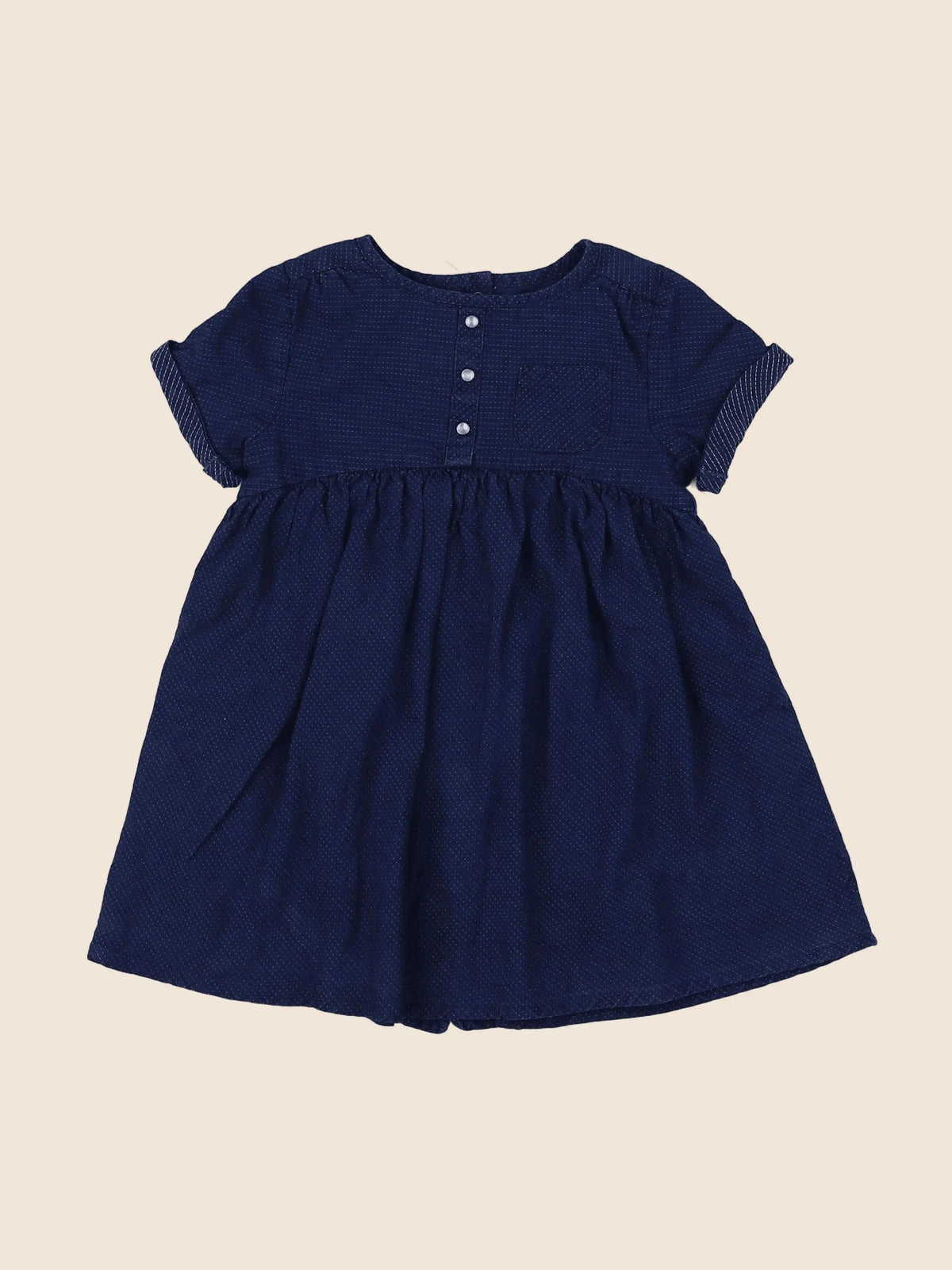 Vertbaudet - robe bleu - 18 mois