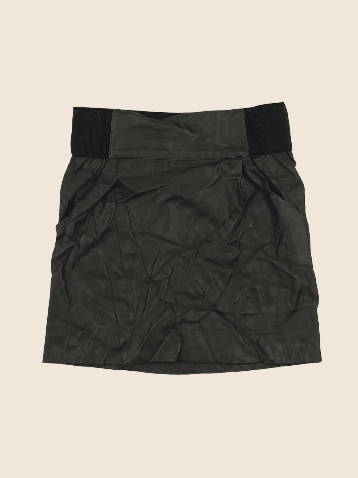 Bellerose - jupe vert simili cuir - 4 ans