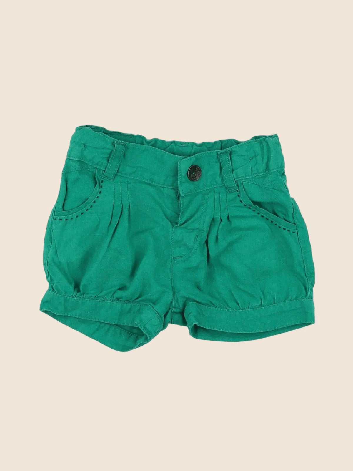 Catimini - short vert - 9 mois