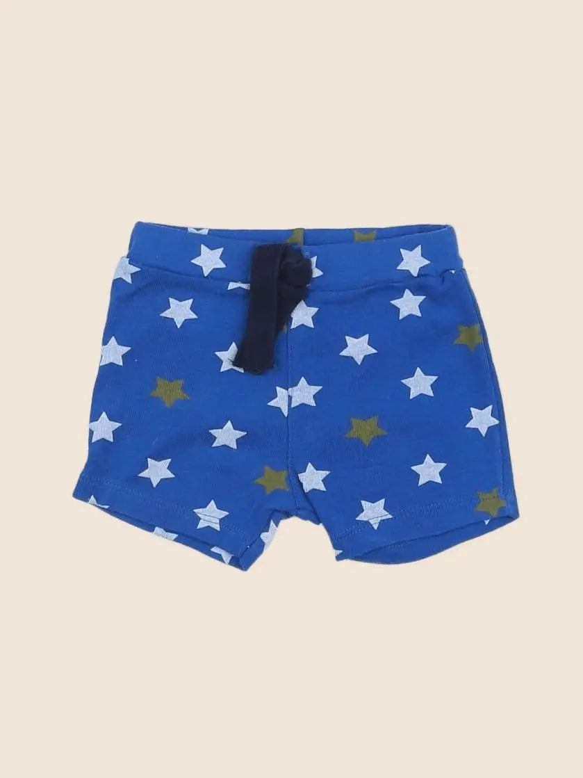 Petit Bateau - short bleu - 3 mois