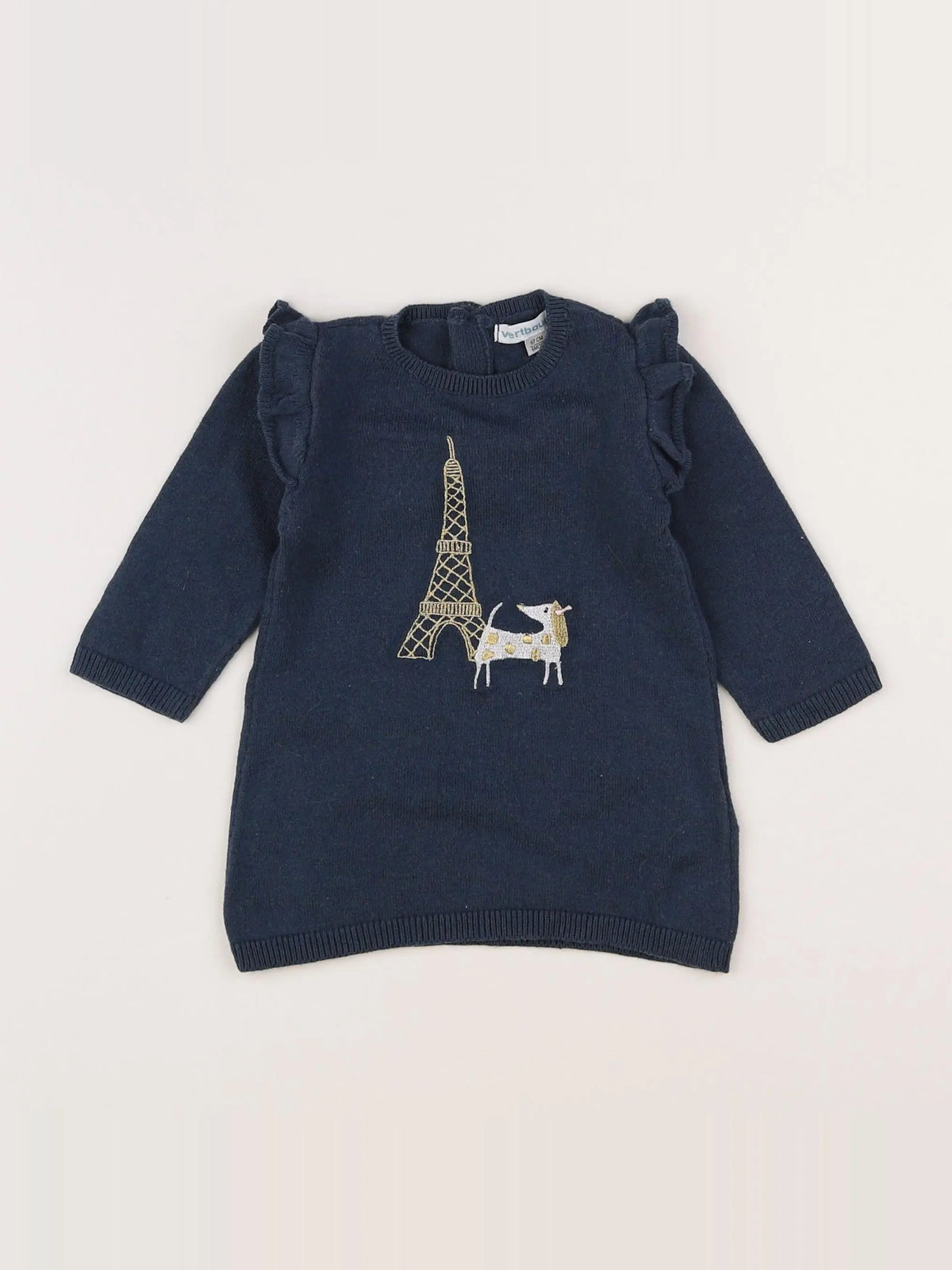 Vertbaudet - robe bleu - 6 mois