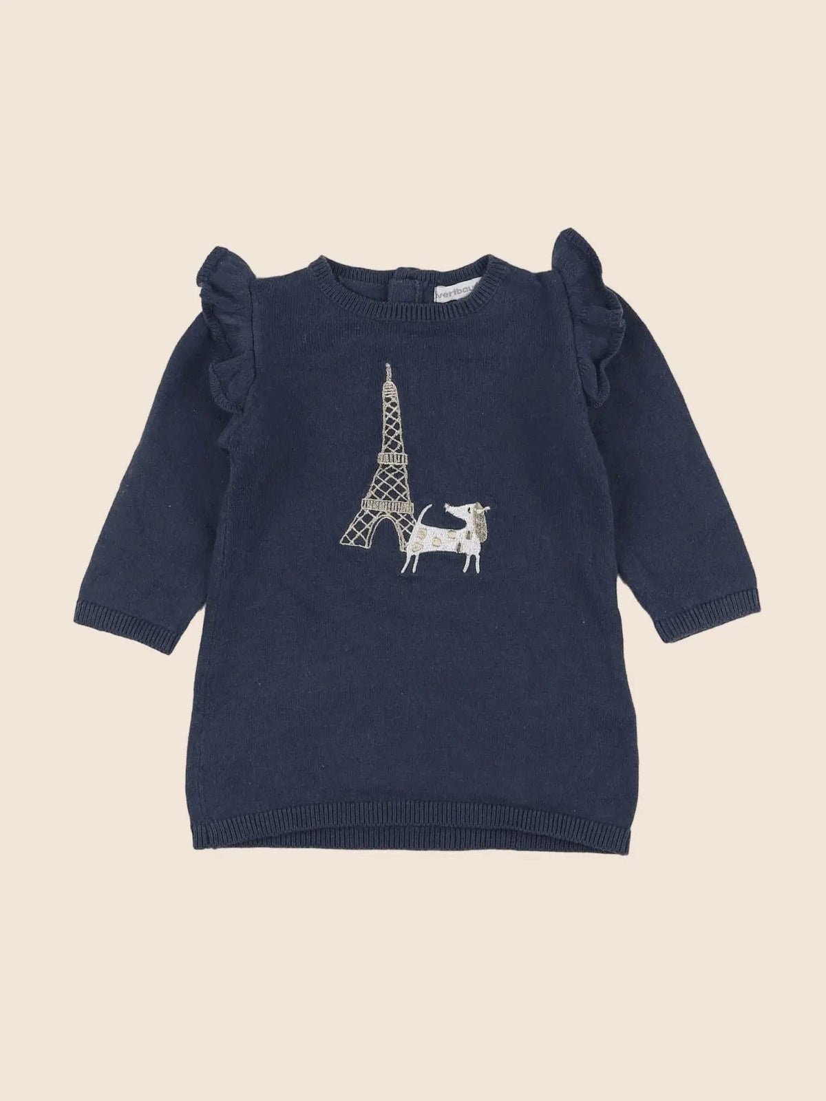 Vertbaudet - robe bleu - 9 mois
