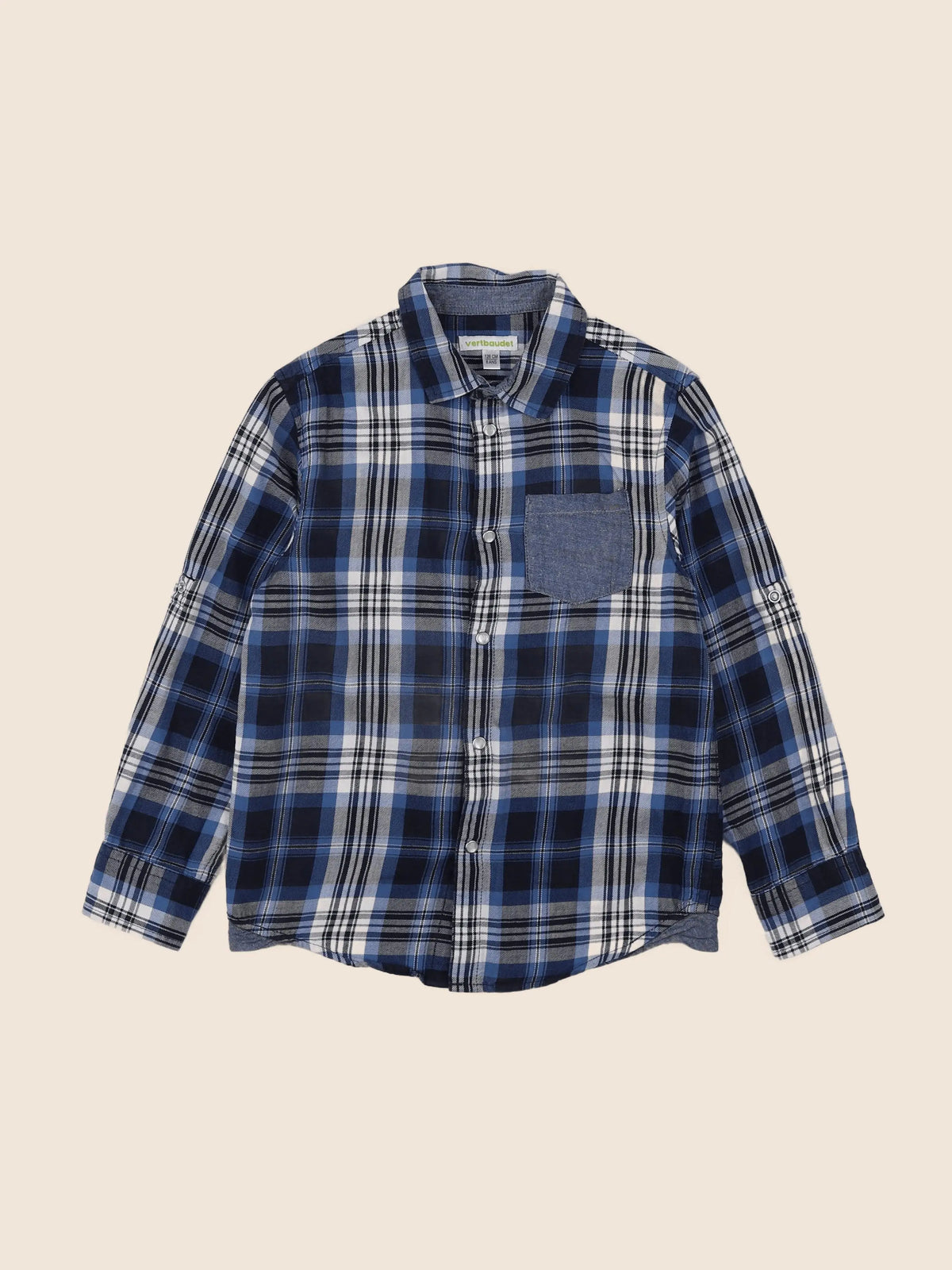 Vertbaudet - chemise bleu - 8 ans