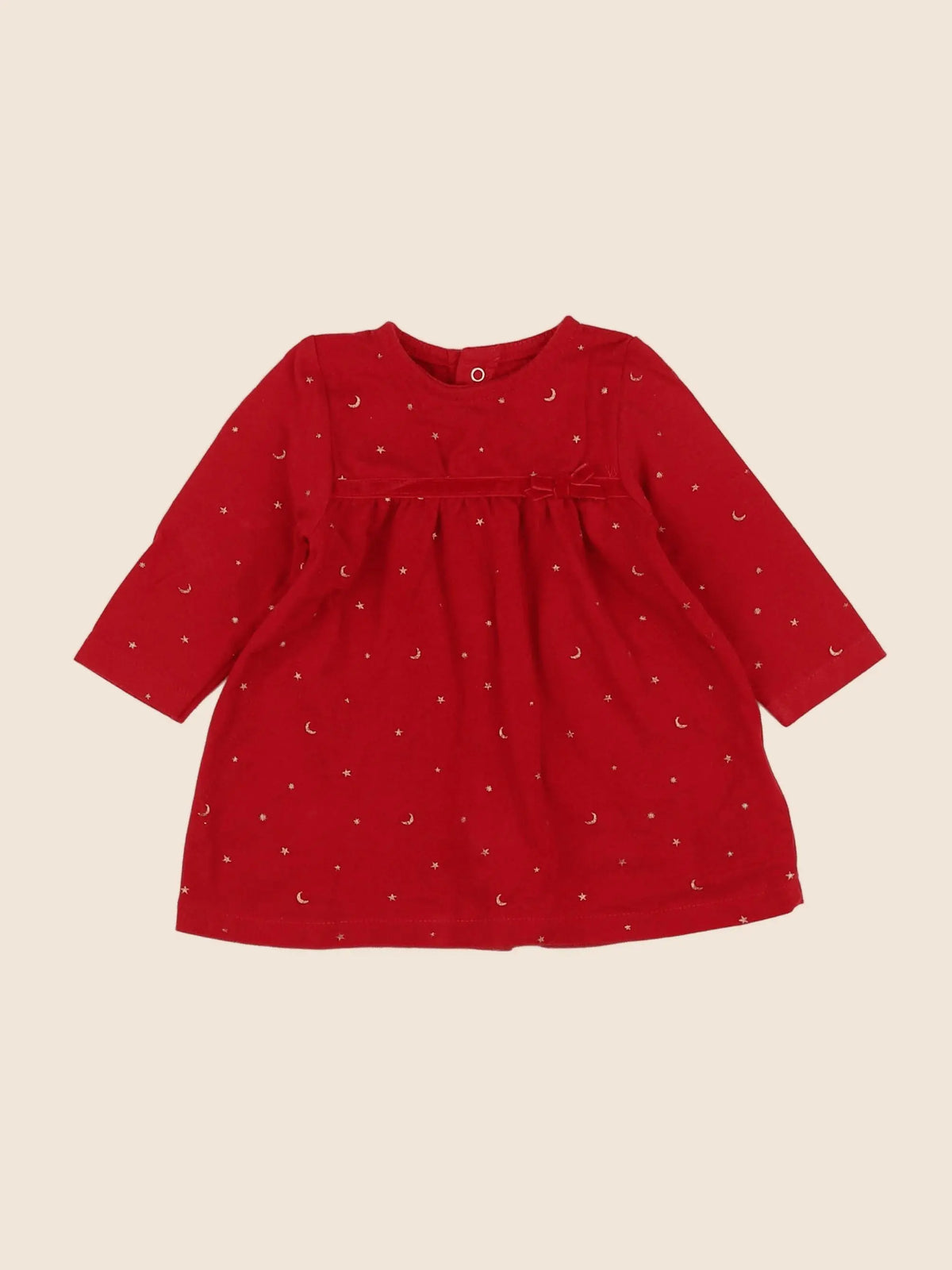 Vertbaudet - robe rouge - 3 mois