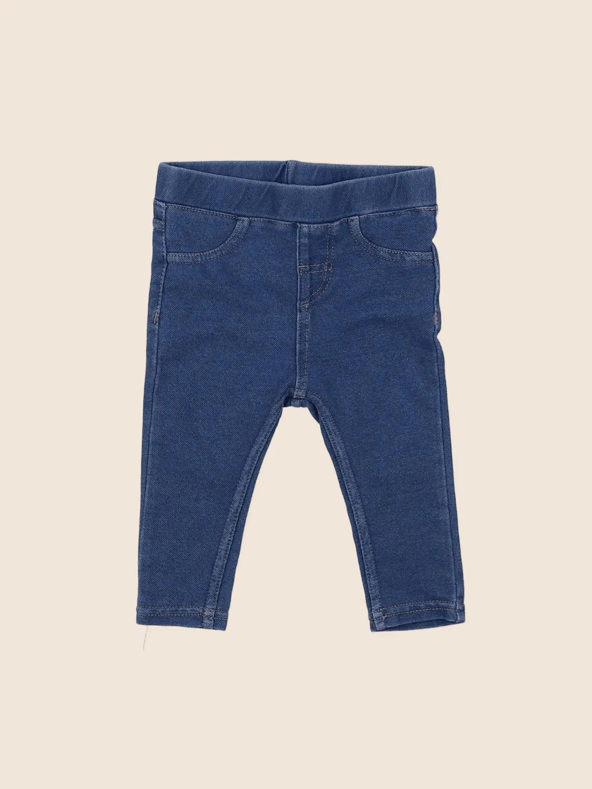 H&M - jegging bleu - 6 mois
