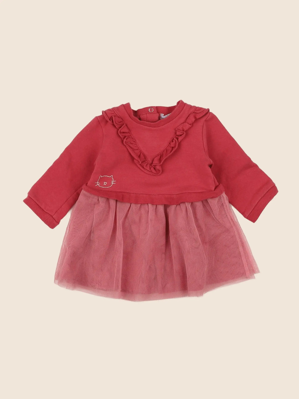 Vertbaudet - robe rose - 3 mois