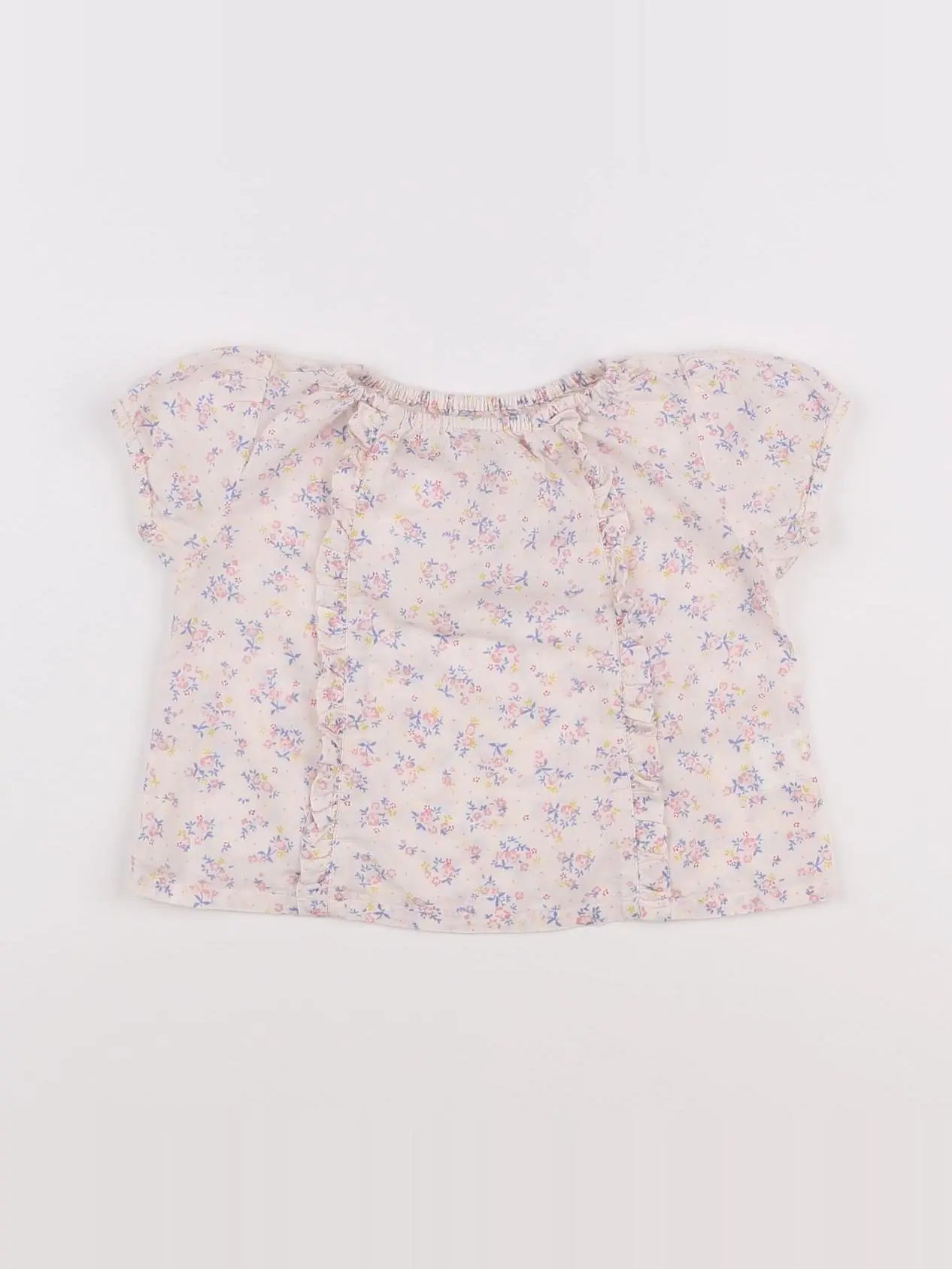 Boutchou - blouse rose - 12 mois
