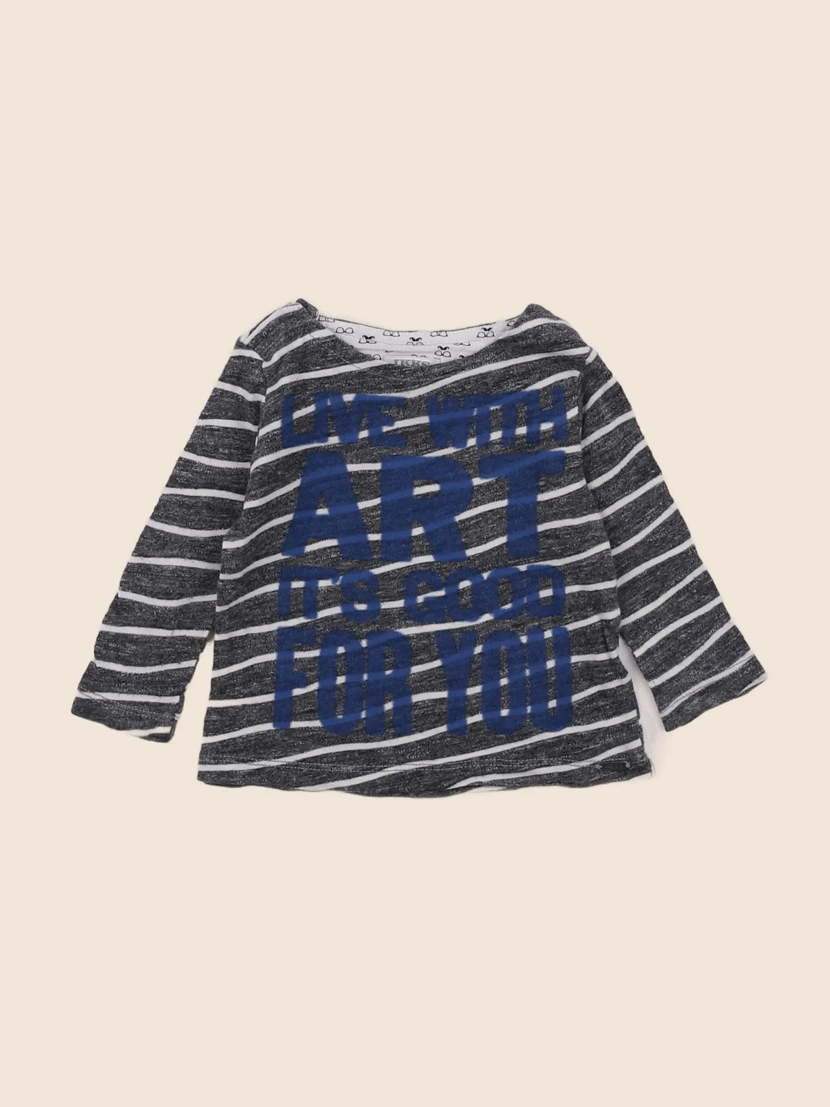 IKKS - tee-shirt gris, bleu - 6 mois