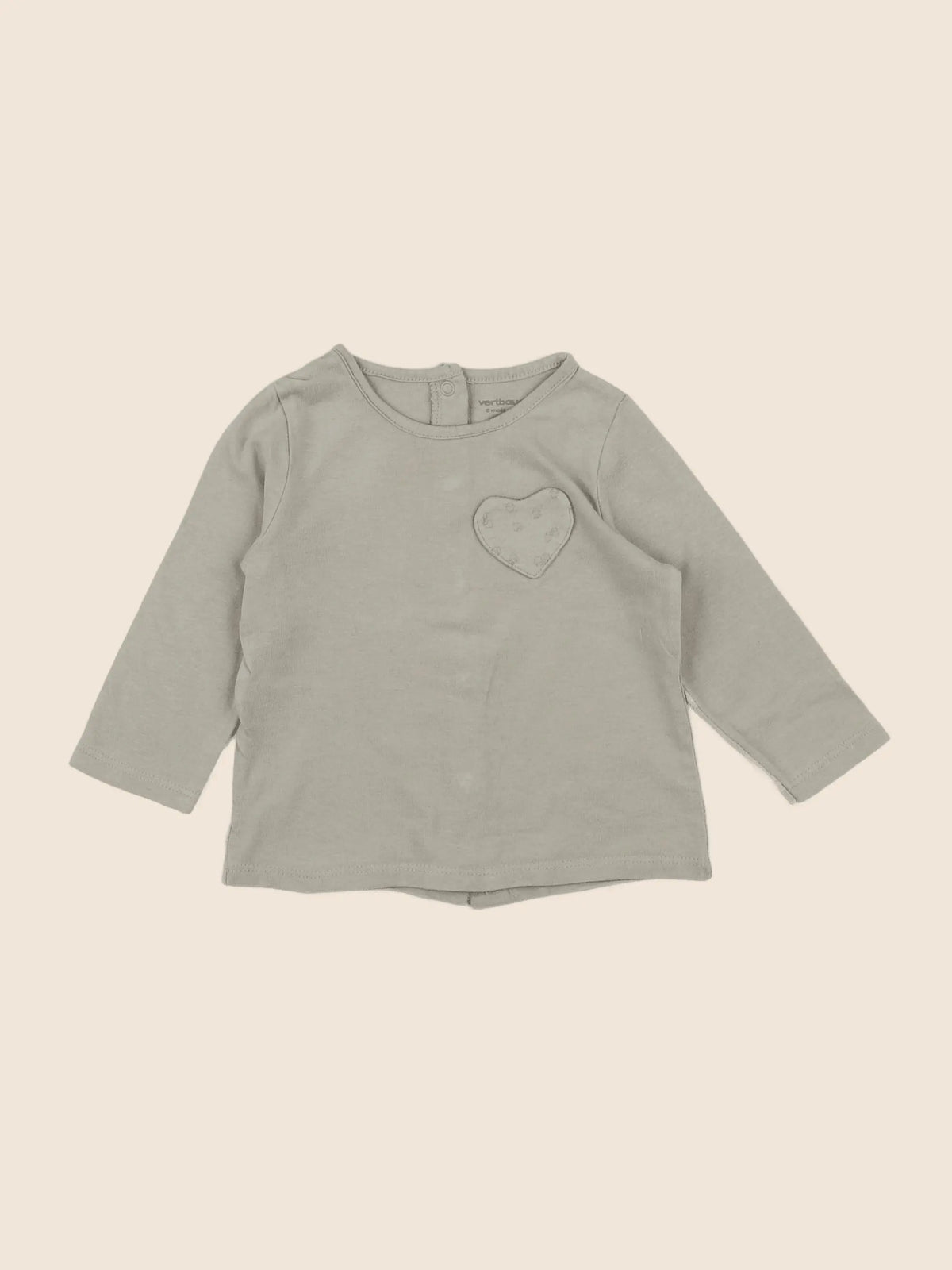 Vertbaudet - tee-shirt vert - 6 mois