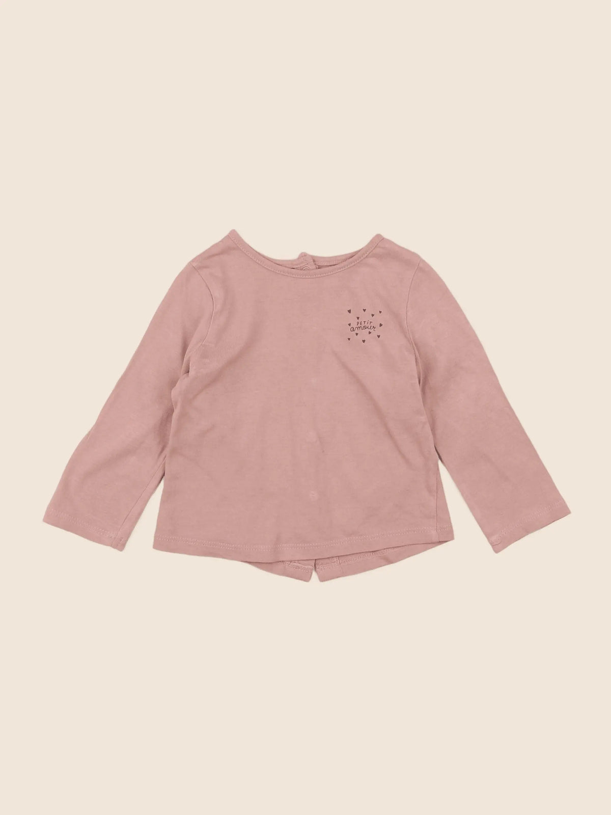 Vertbaudet - tee-shirt rose - 6 mois