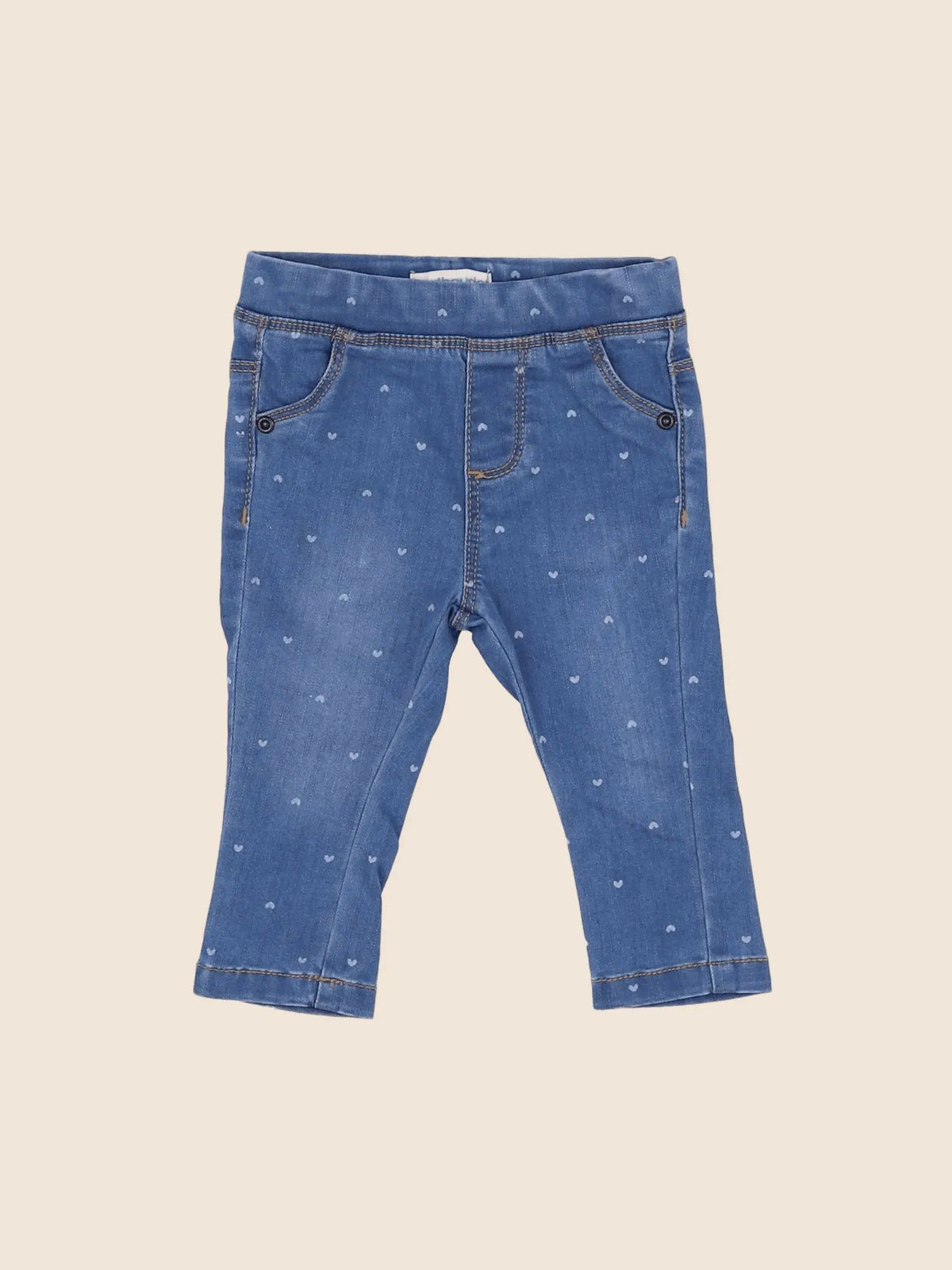 Vertbaudet - jegging bleu - 6 mois