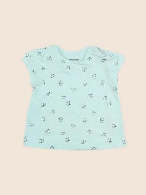 Vertbaudet - tee-shirt bleu - 6 mois