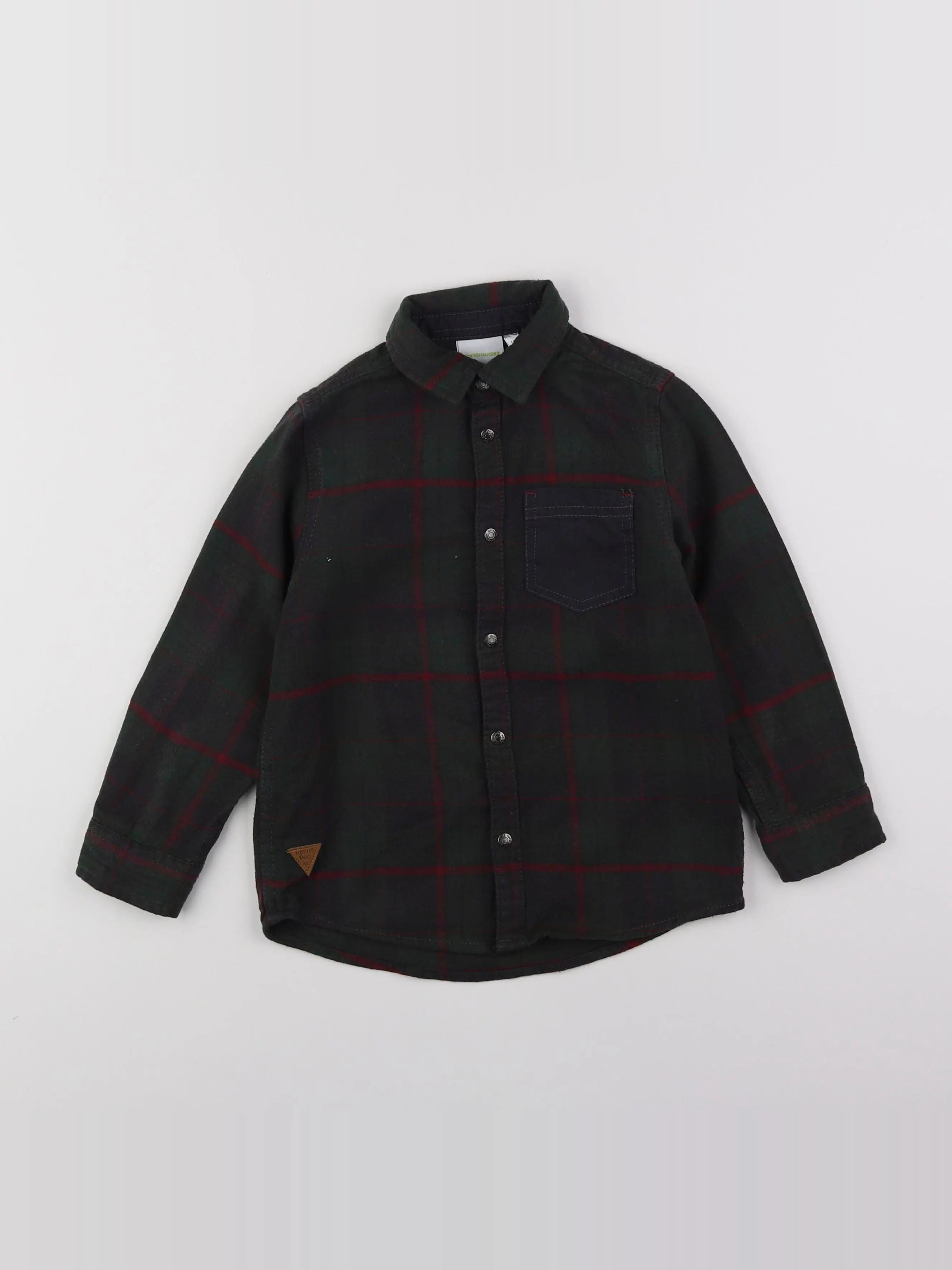 Vertbaudet - chemise vert - 6 ans