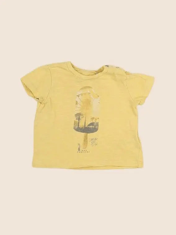 IKKS - tee-shirt jaune - 12 mois