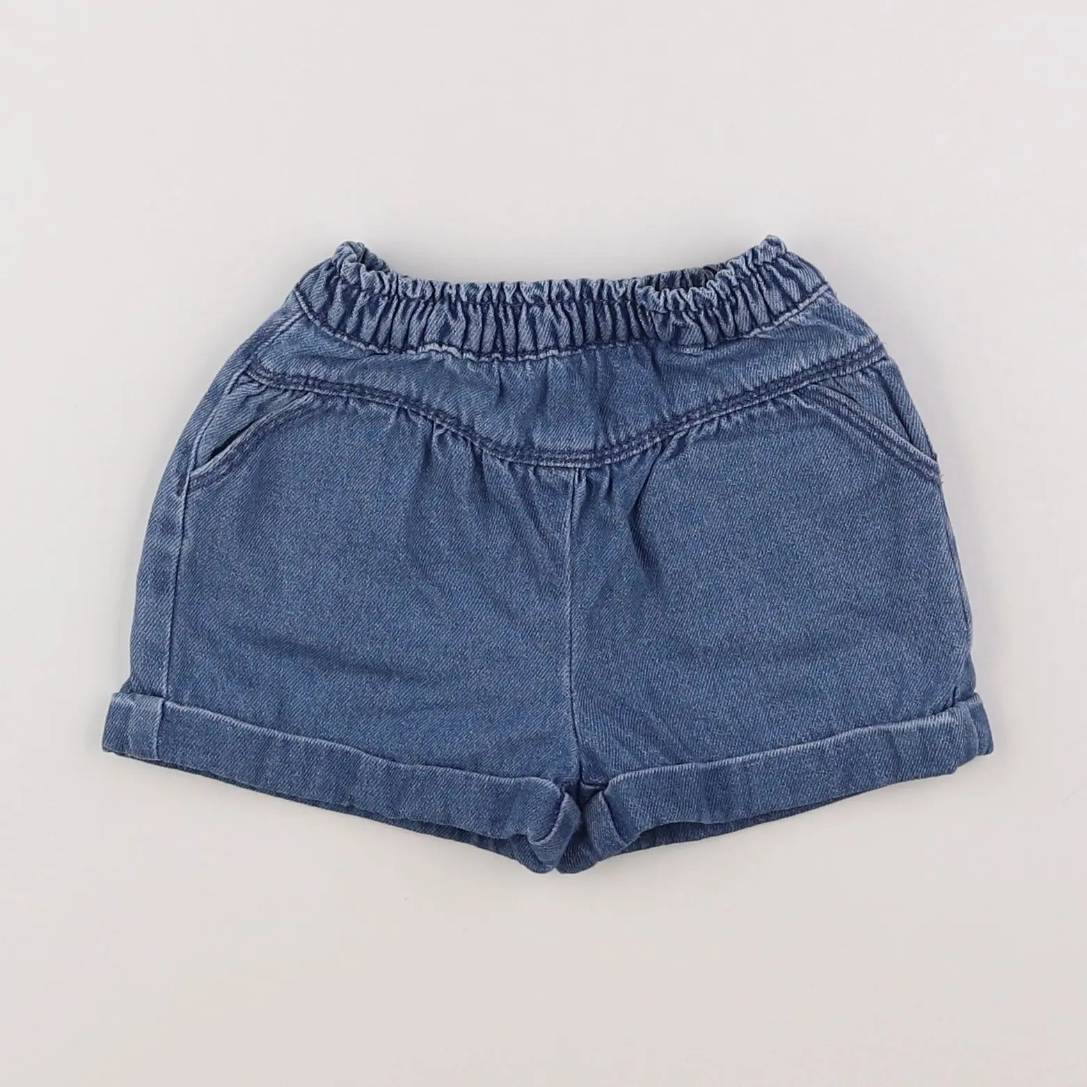 Vertbaudet - short bleu - 12 mois