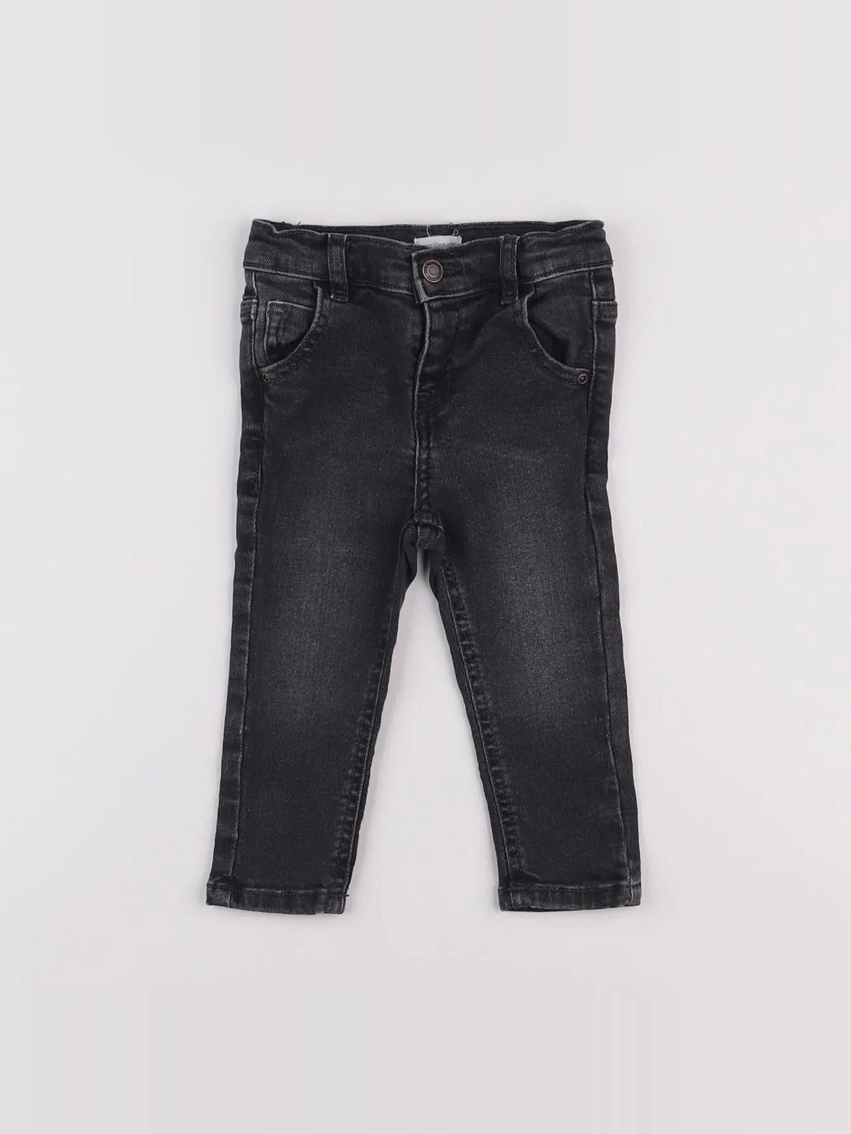 Vertbaudet - jean gris - 9 mois