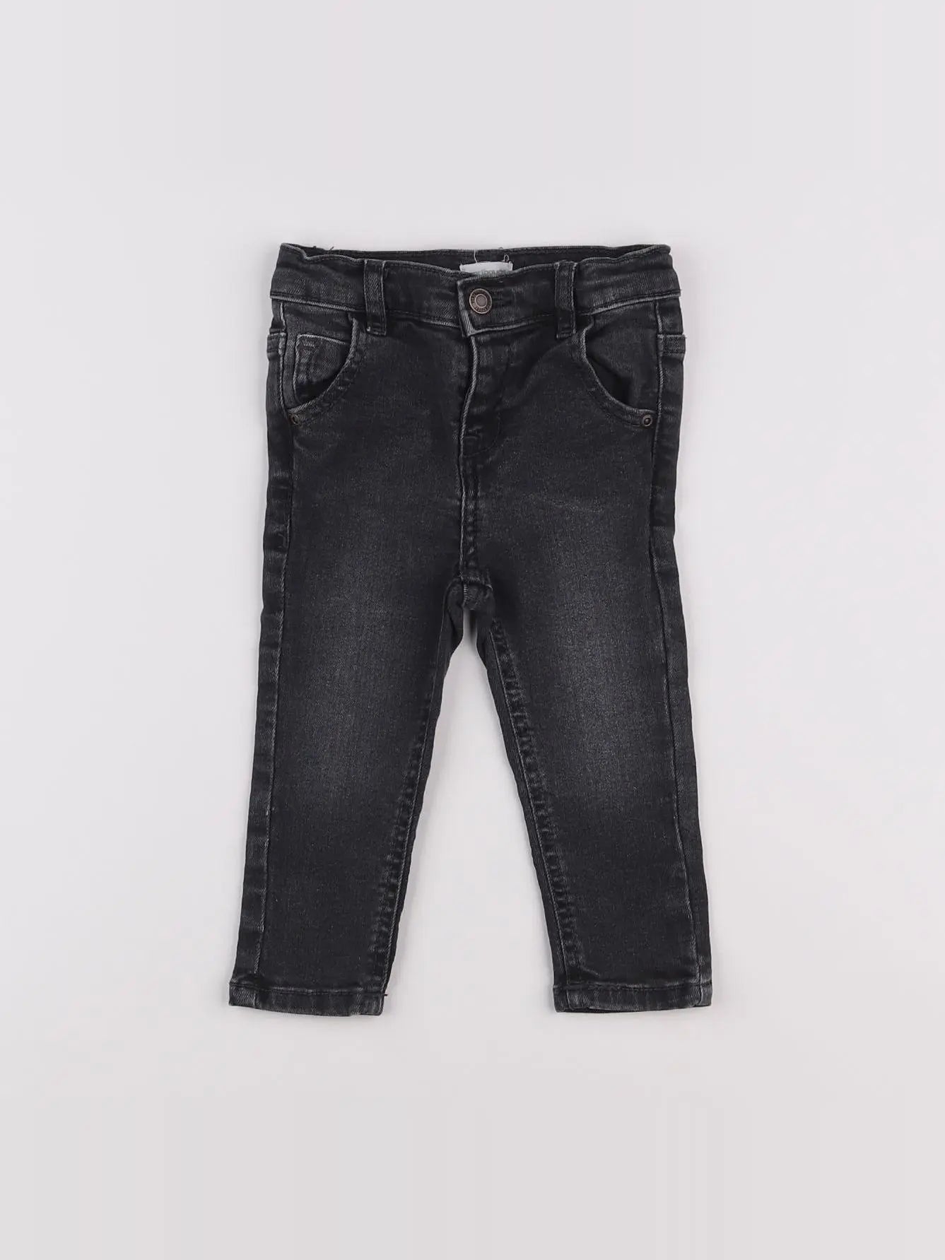 Vertbaudet - jean gris - 9 mois