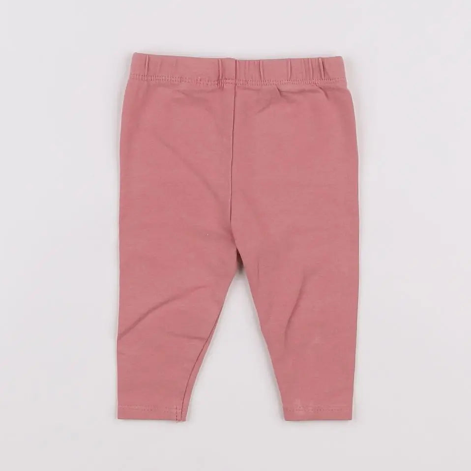 Vertbaudet - legging rose - 3 mois