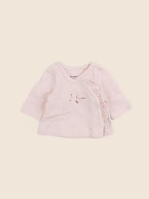 Vertbaudet - tee-shirt rose - 0 mois