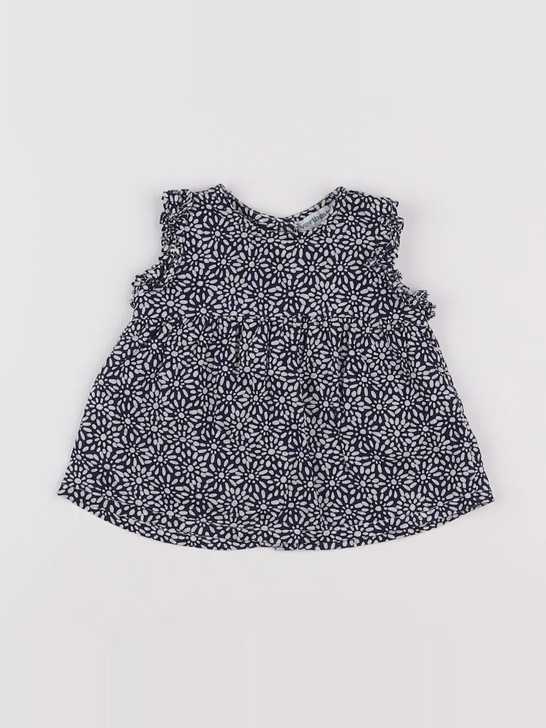 Vertbaudet - blouse bleu - 6 mois