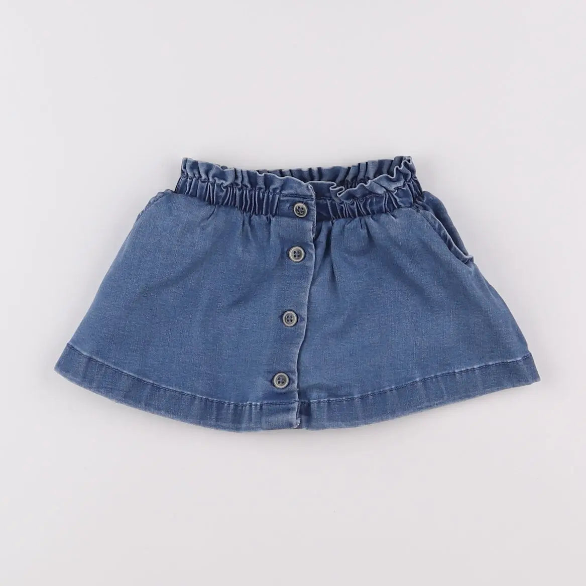 Vertbaudet - jupe bleu - 12 mois