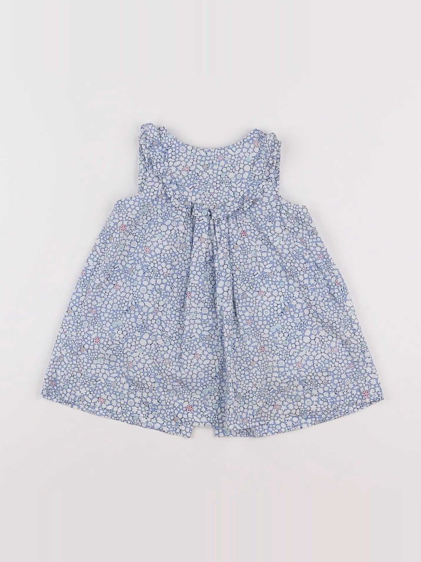 Jacadi - robe bleu, blanc - 12 mois