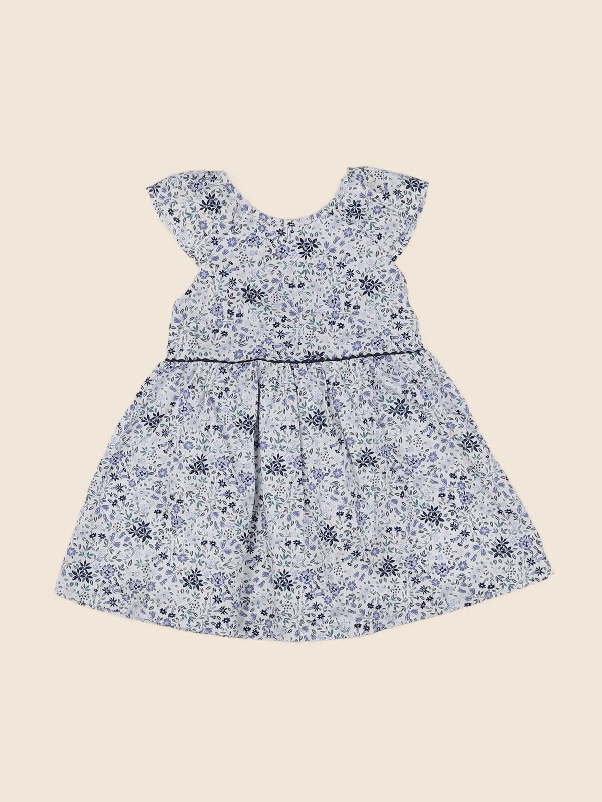 Vertbaudet - robe bleu - 12 mois