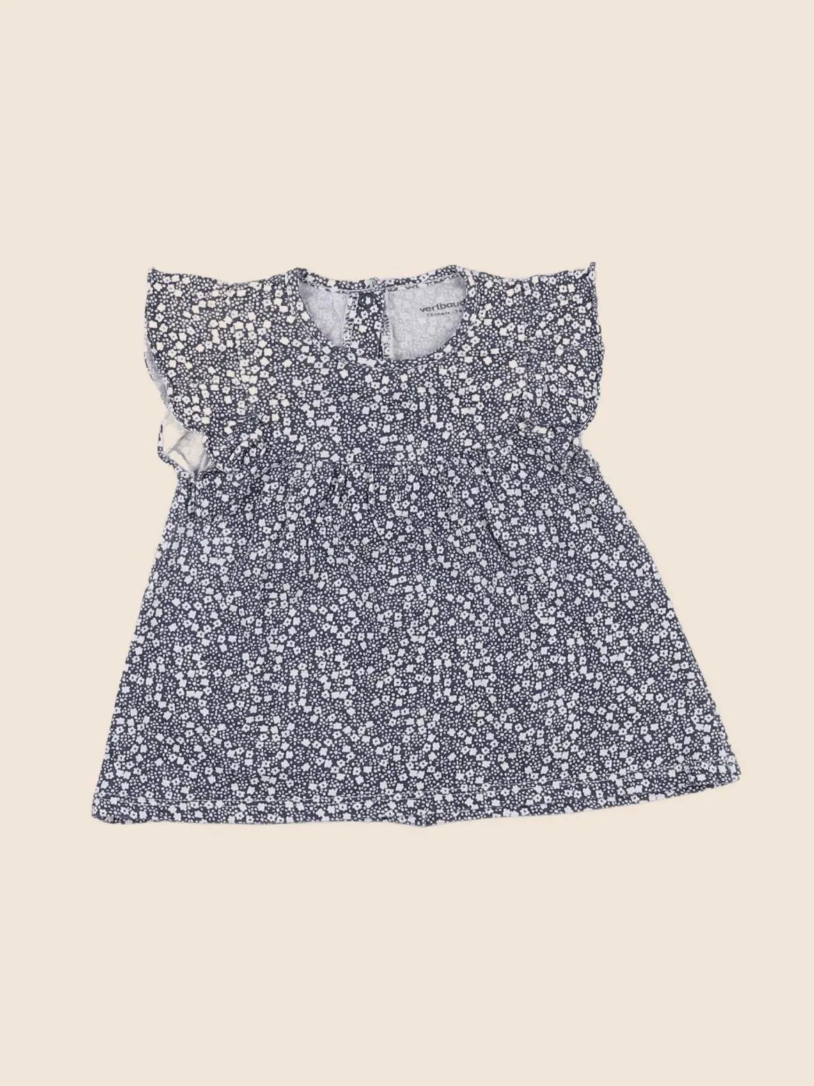Vertbaudet - robe bleu - 12 mois