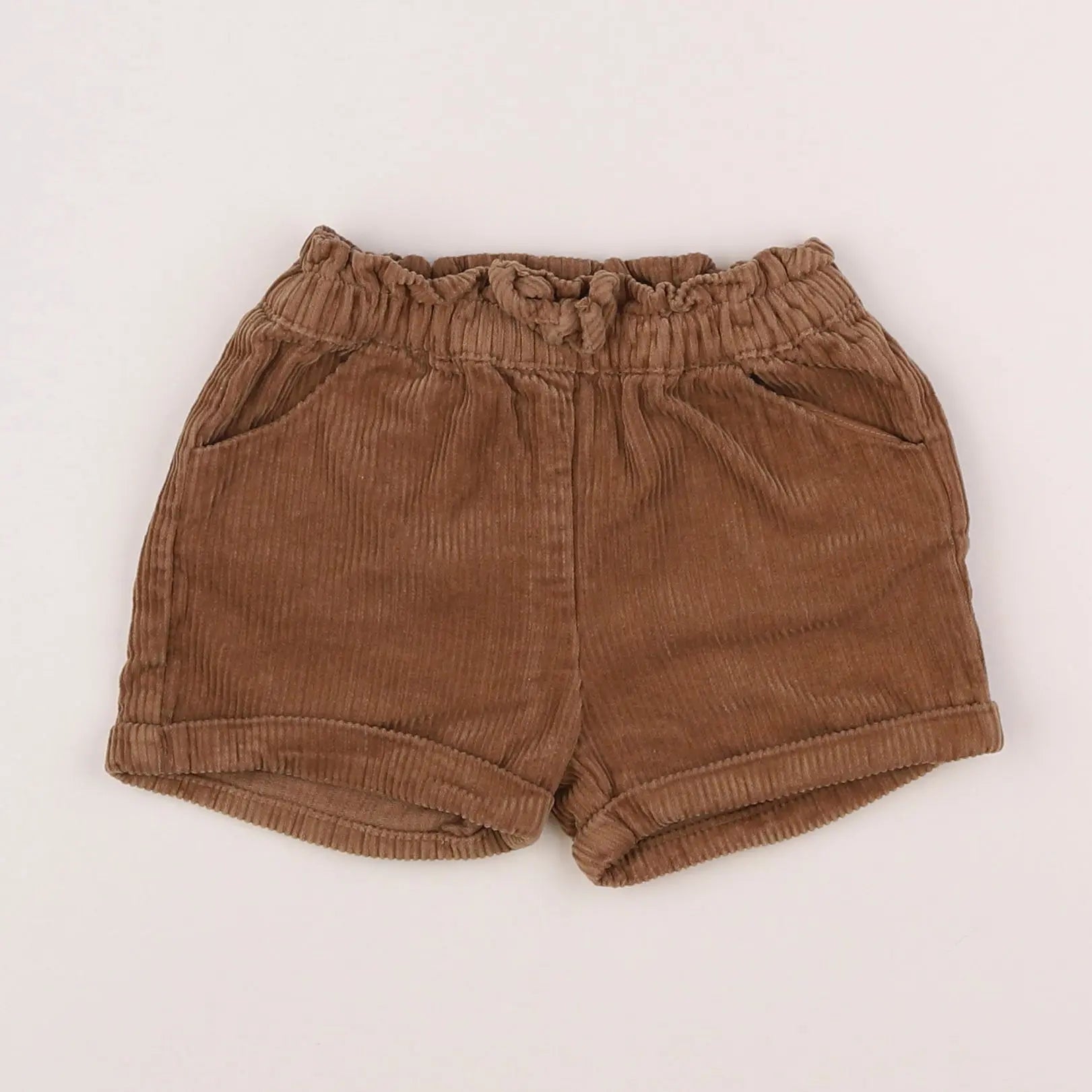 Vertbaudet - short marron - 18 mois